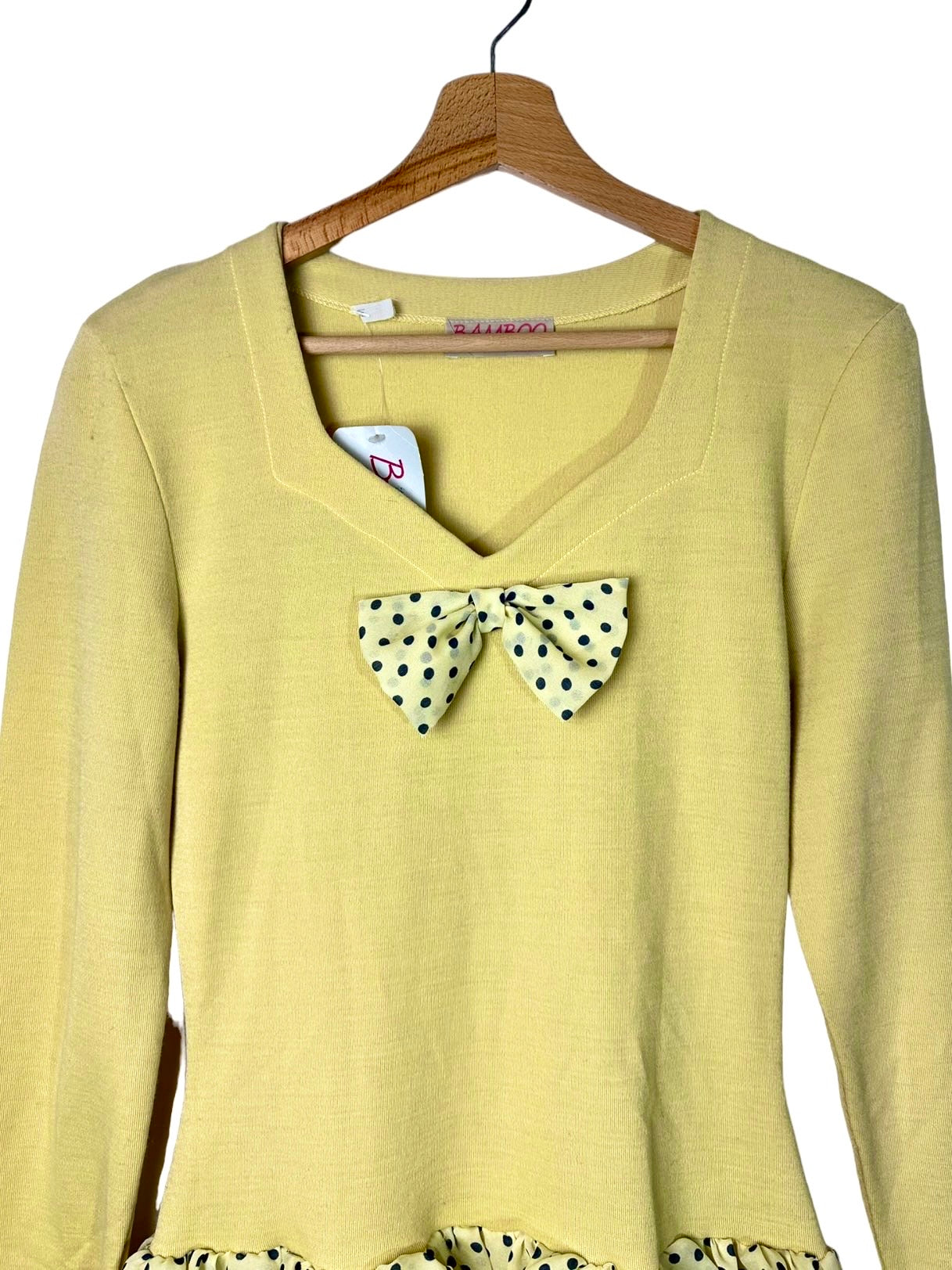Abito vintage con fiocco (M)