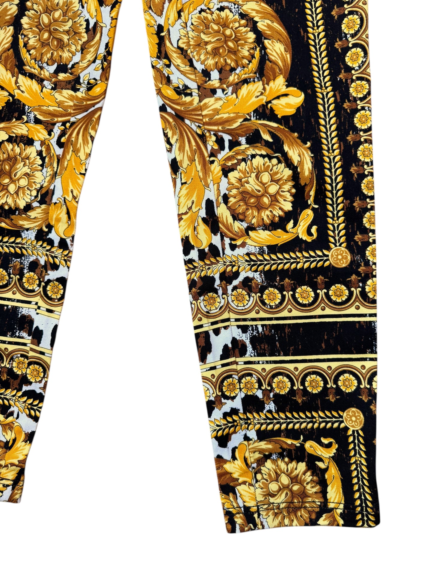 Pantaloni Versace Tribute SS2018 – Stampa Wild Baroque 1992, taglia 25