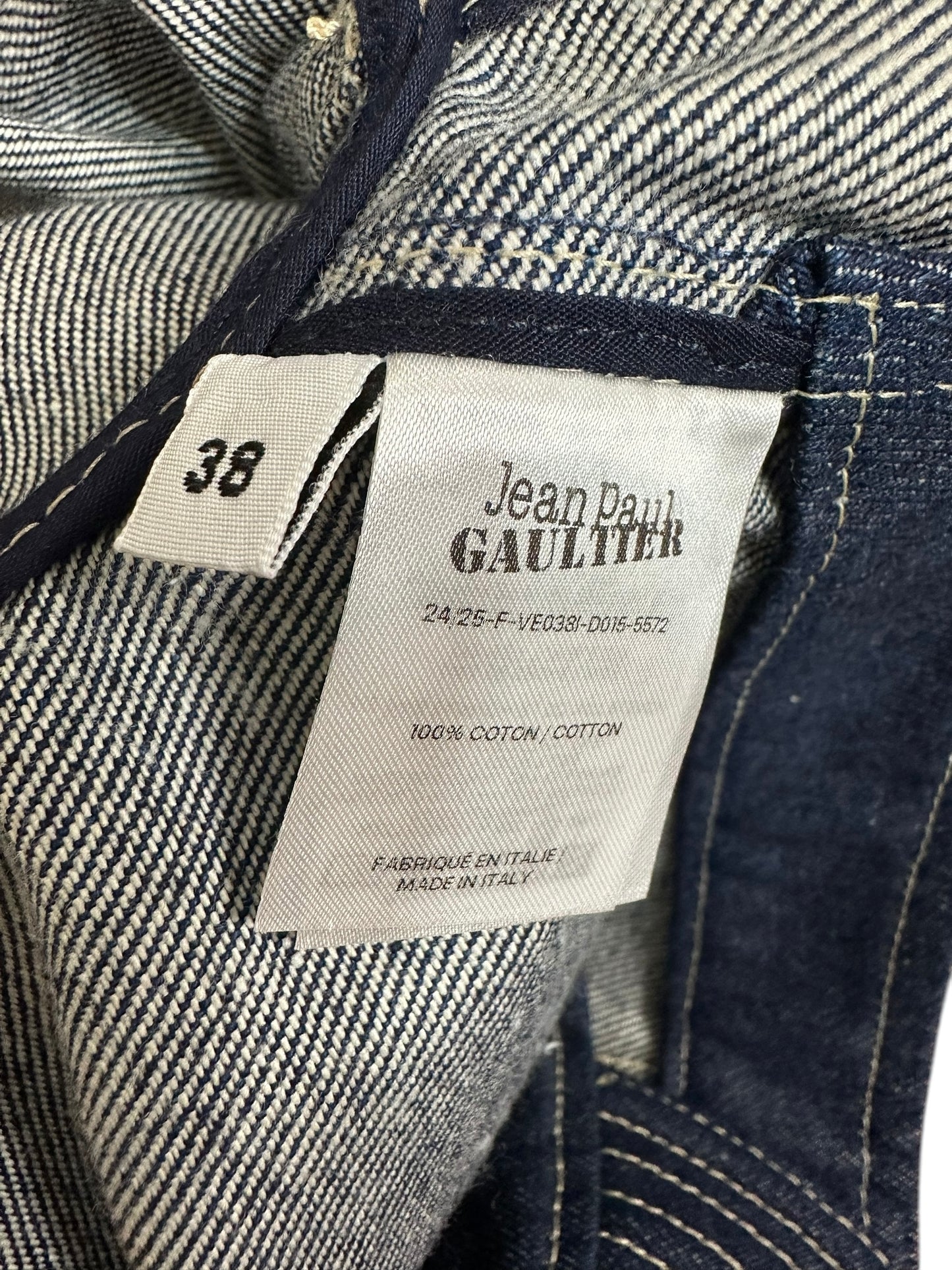 Jean Paul Gaultier giacca in denim crop (XS)