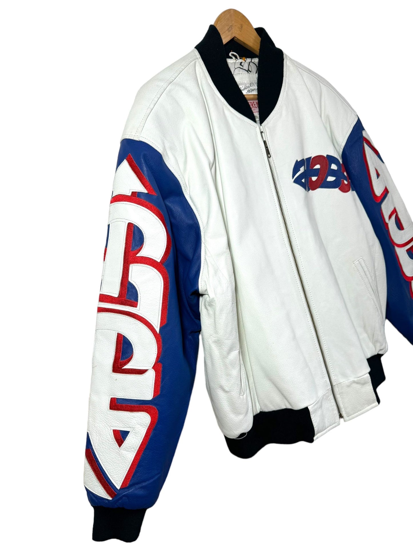 Giacca in pelle vintage Michael Hoban (XL)