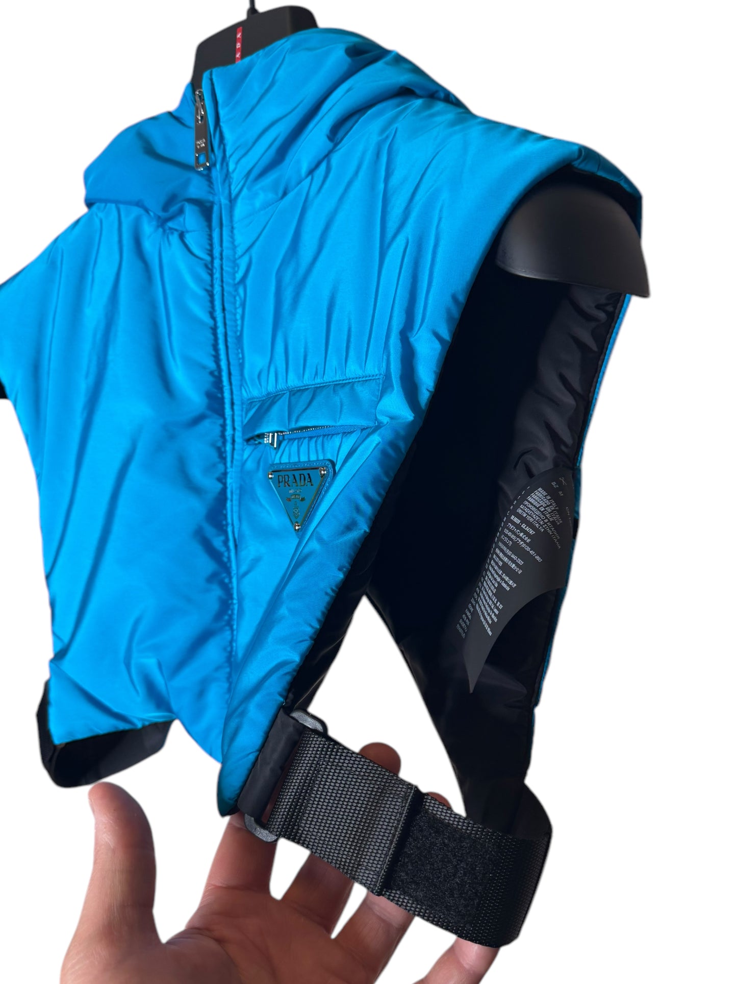 Prada Gilet Uomo con Cappuccio – Nylon (M)