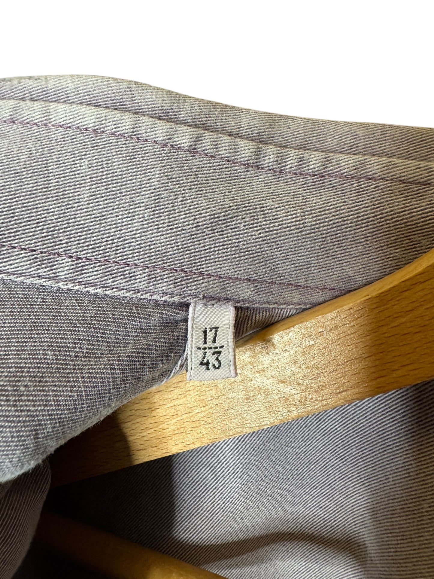 Loro Piana Camicia Uomo Cotone Soft Grigio L/XL – Bottoni Madreperla
