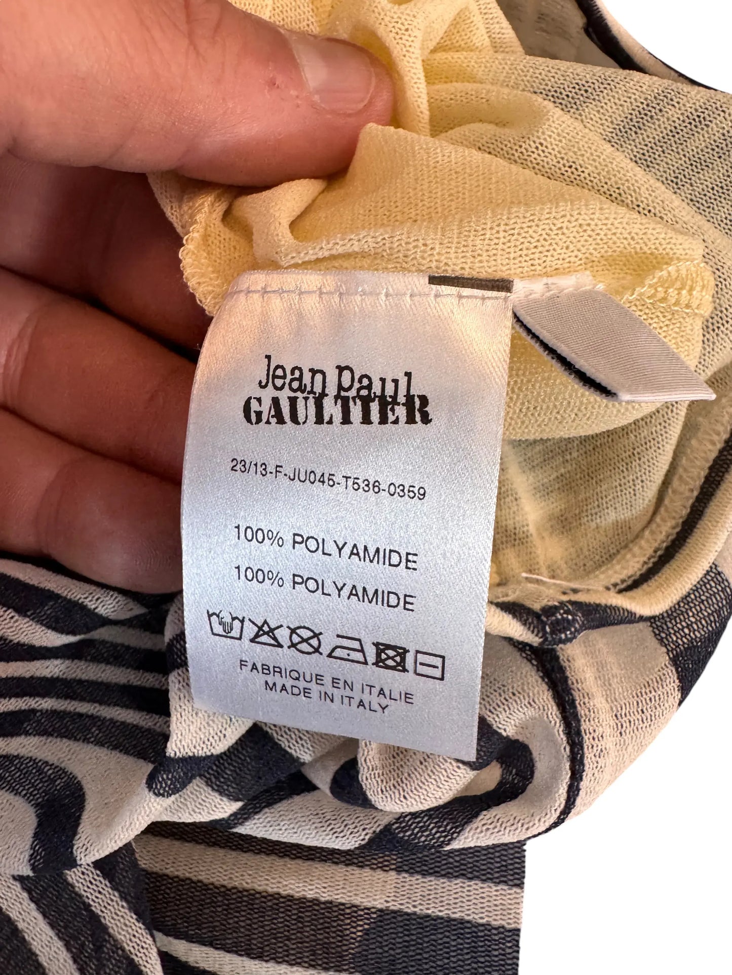 Jean Paul Gaultier gonna lunga optical mesh nuova - taglia M
