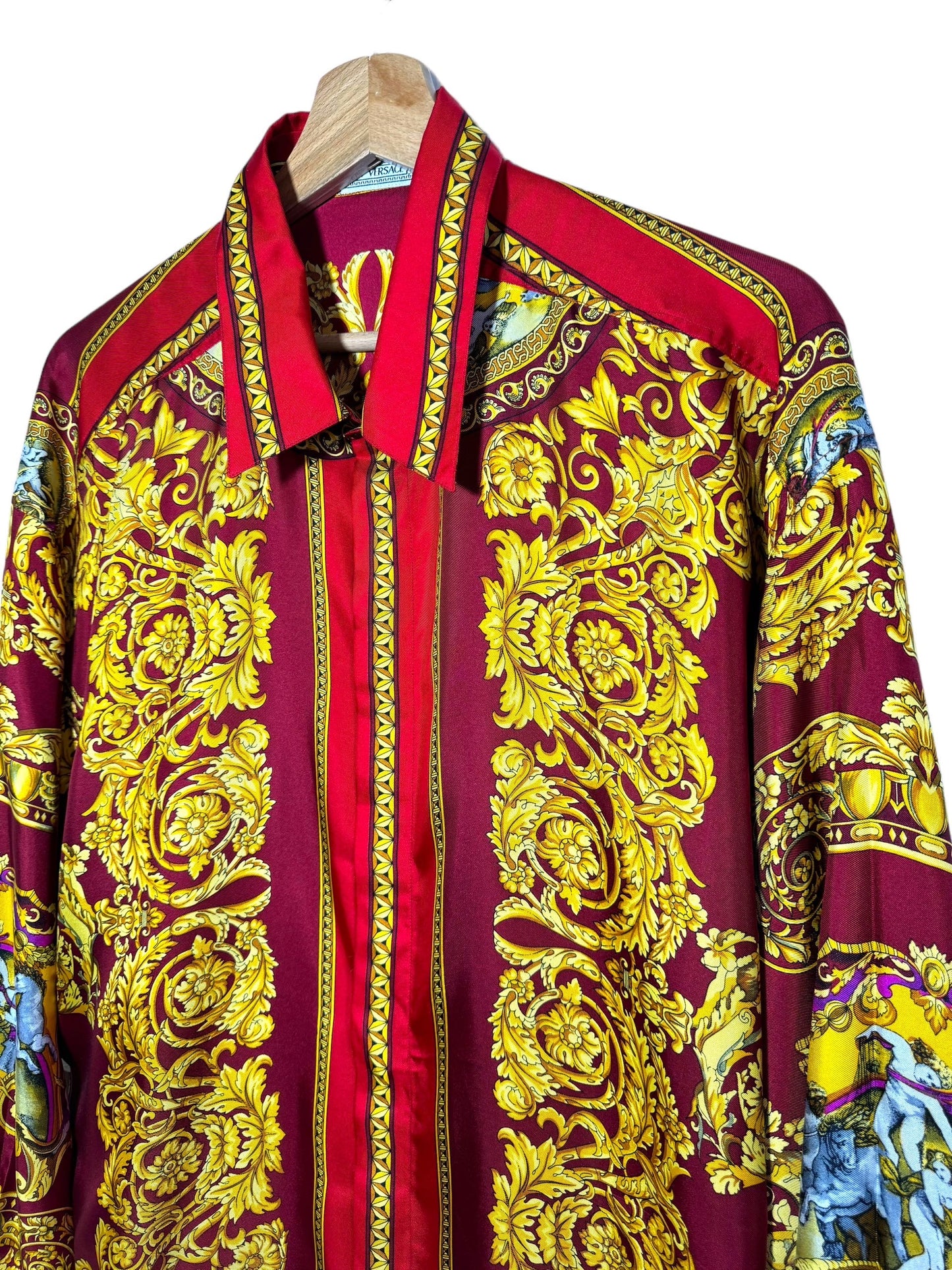 Gianni Versace V2 camicia vintage in seta barocca