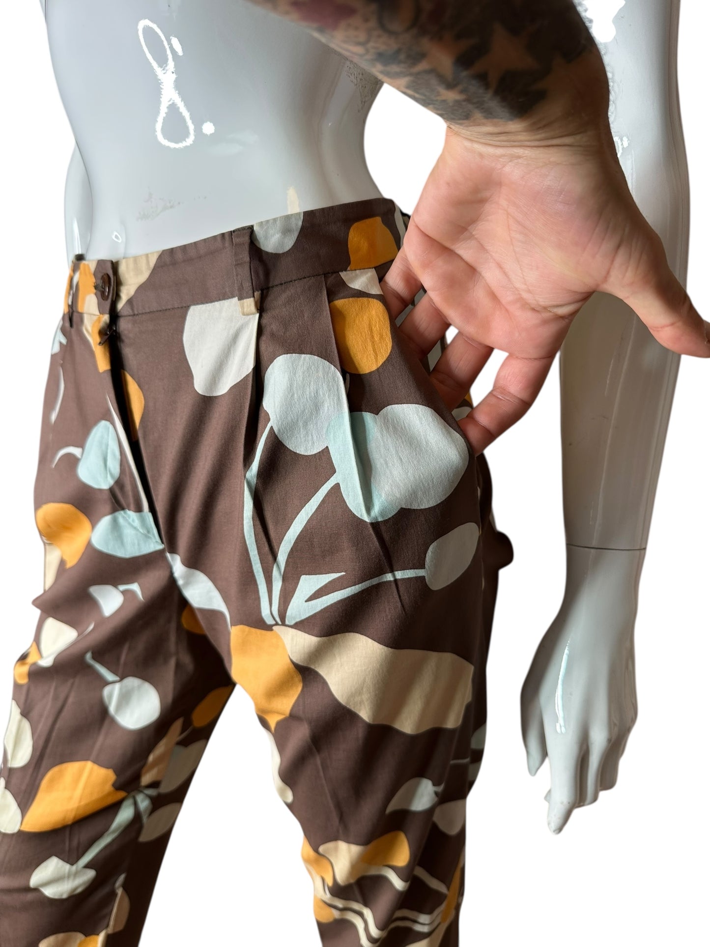 Miu Miu pantaloni vintage stampati (S)