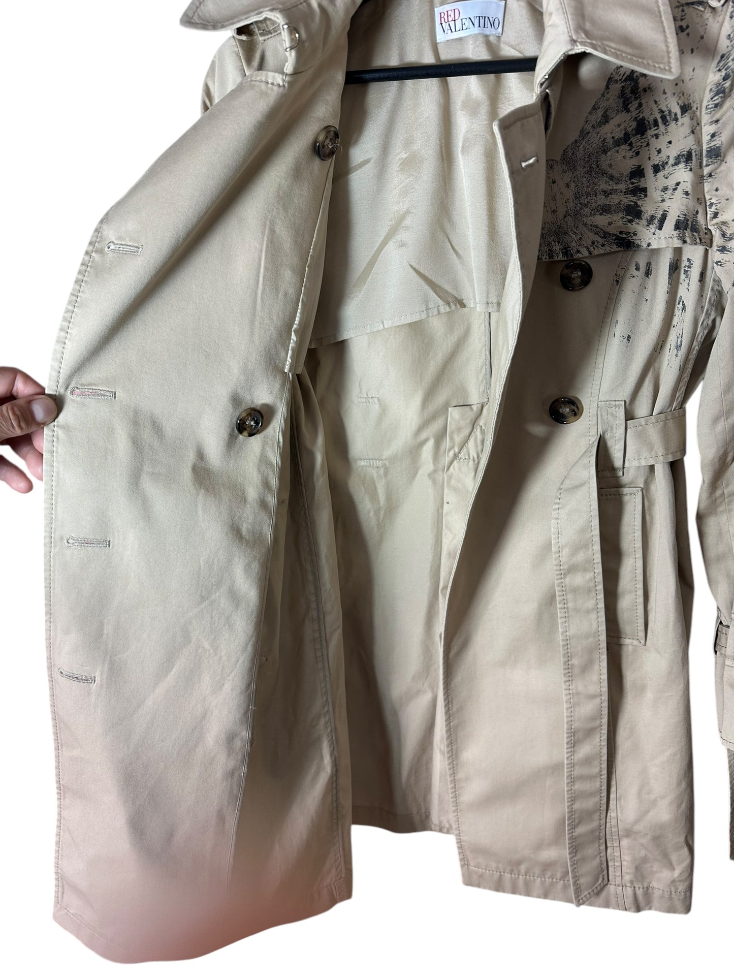 Red Valentino trench con stampa (S)