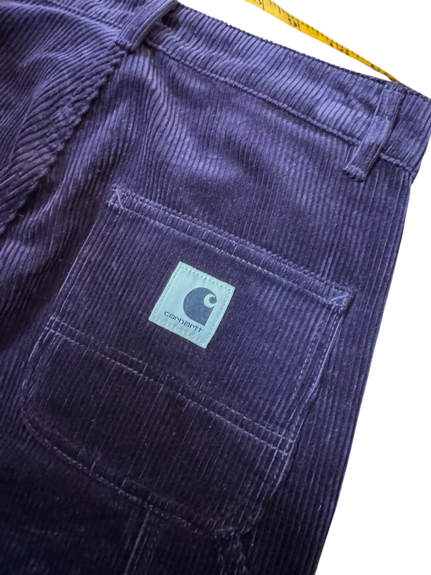 Pantaloni Carhartt Wip W’ Pierce Pant velluto viola taglia 24 — foto 10