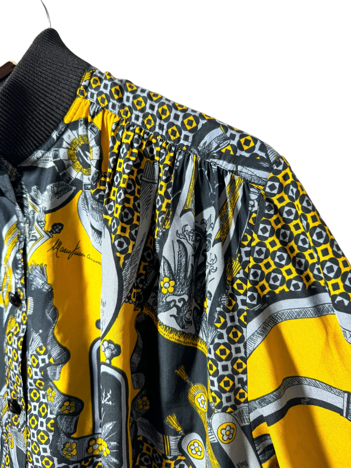 Bomber leggero vintage stampato (L)