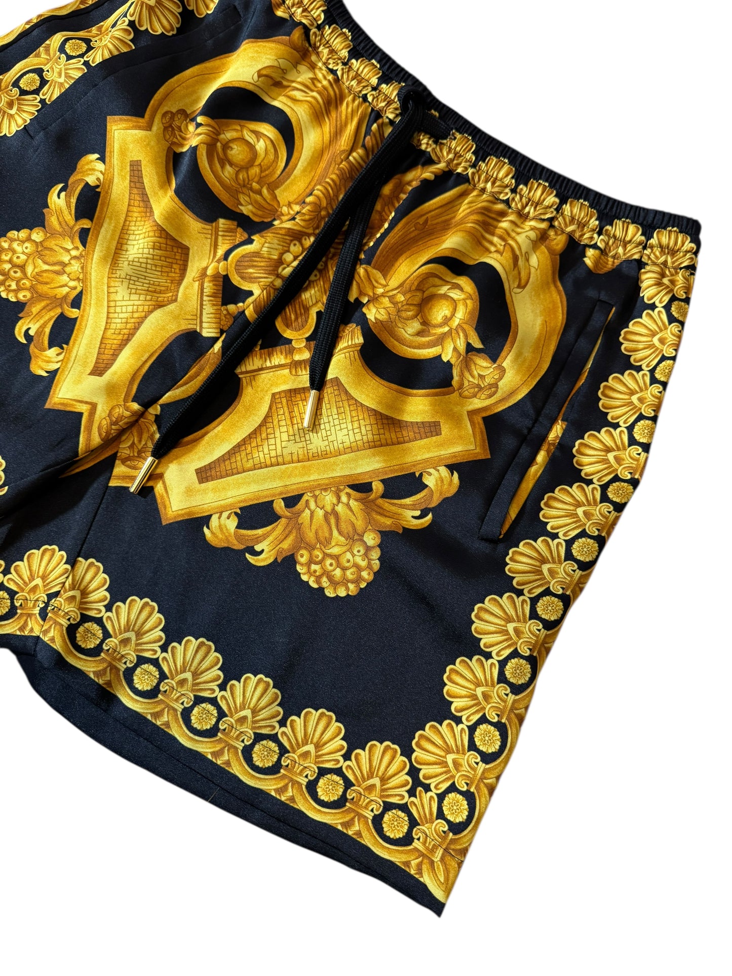 Shorts Versace Donna Heritage Print Twill – Taglia 40 – Nuovi con Cartellini