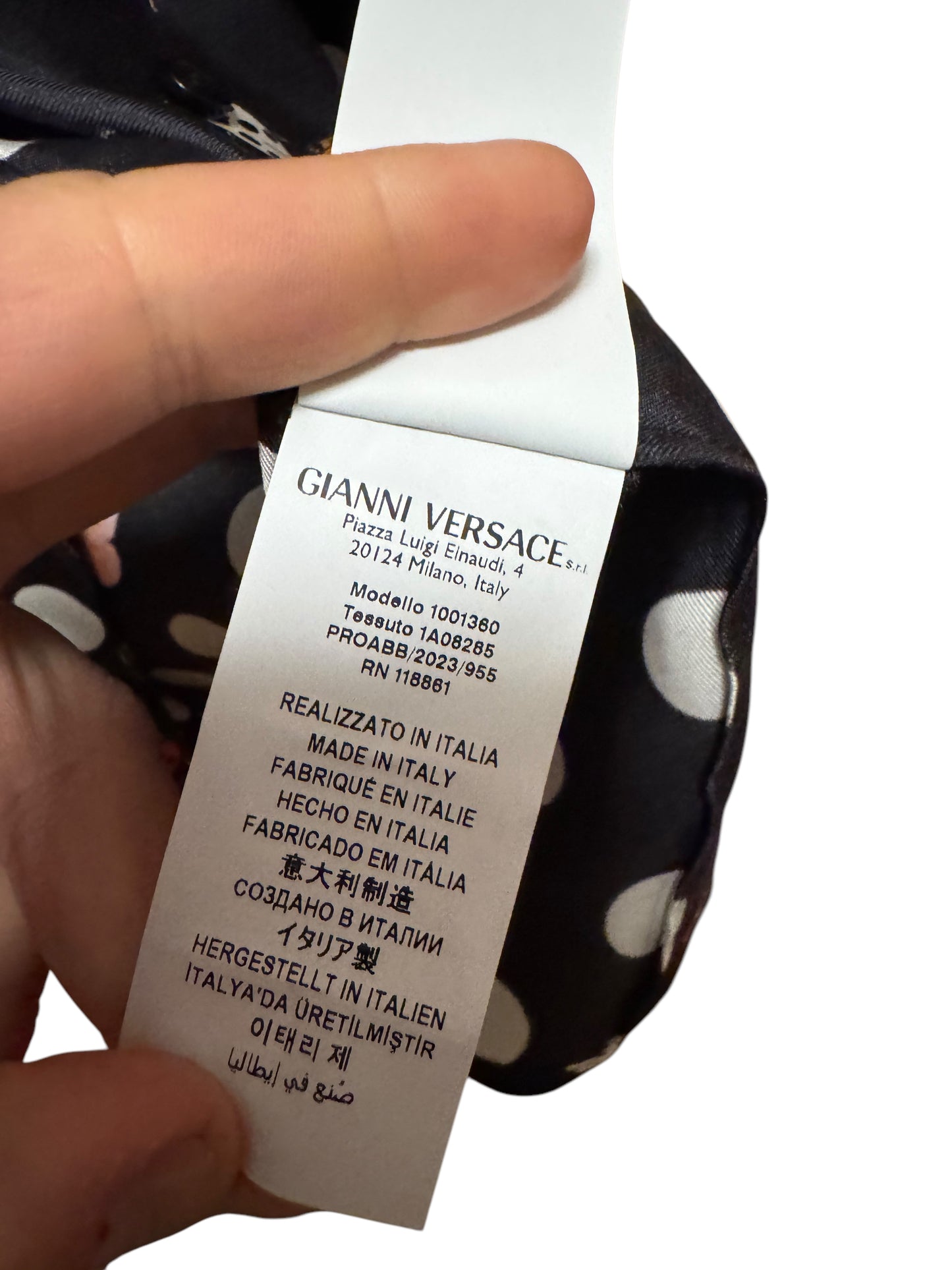 Versace – Camicia in Seta con Stampa