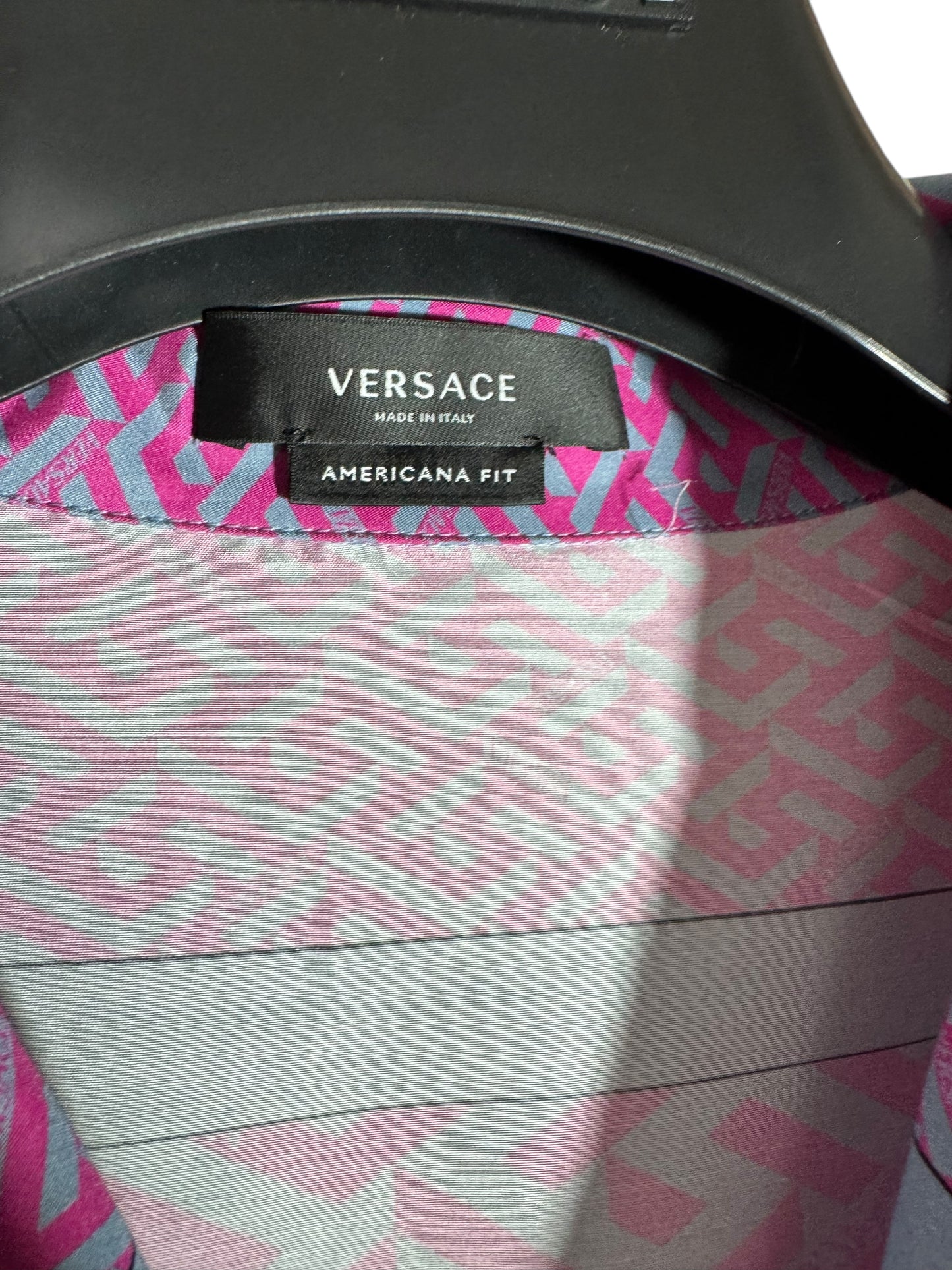 Camicia Versace Americana Fit - Cotone e Seta - Made in Italy
