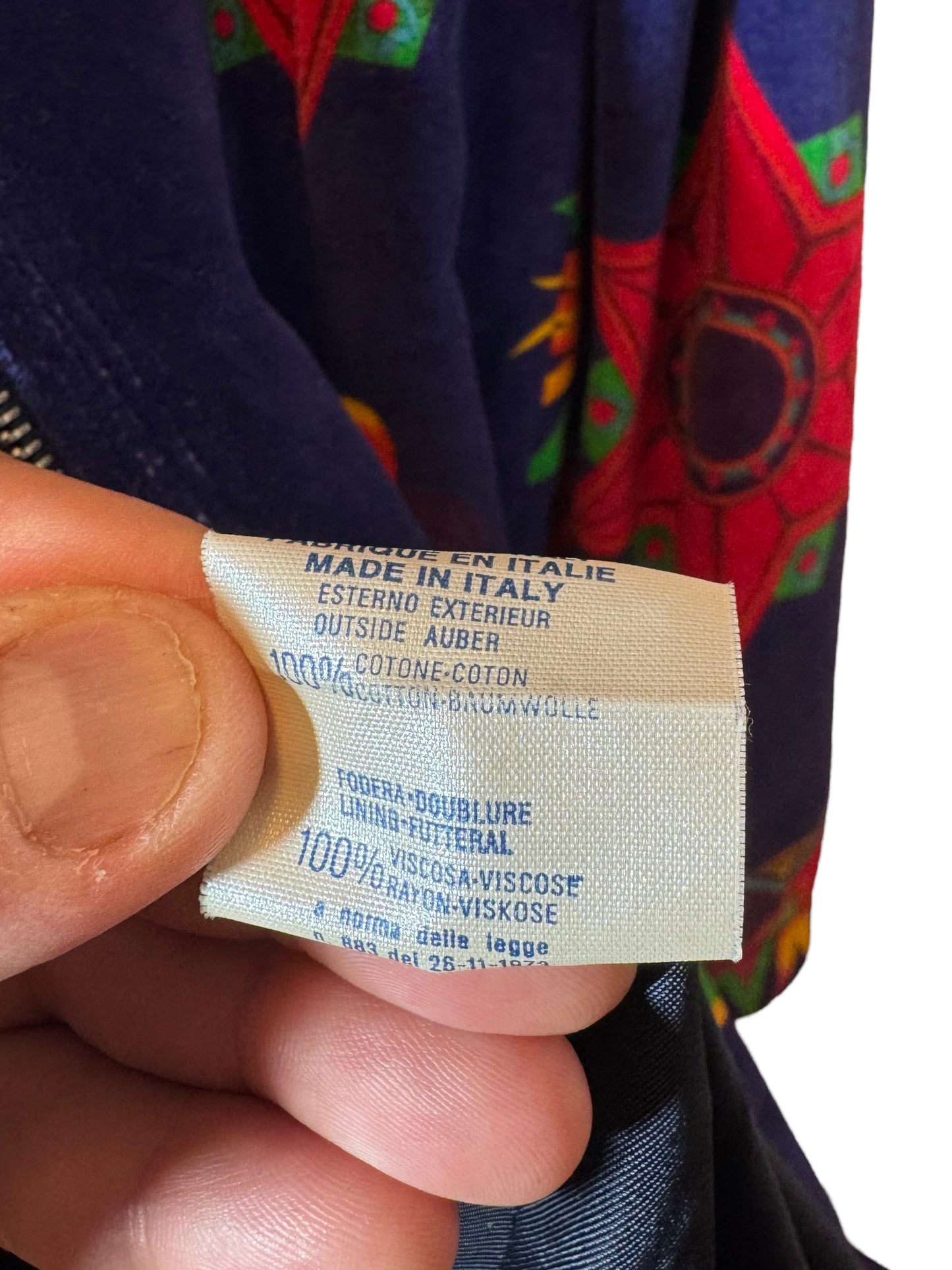 Gianni Versace Versus Giacca Donna Vintage - Velluto Blu - Made in Italy