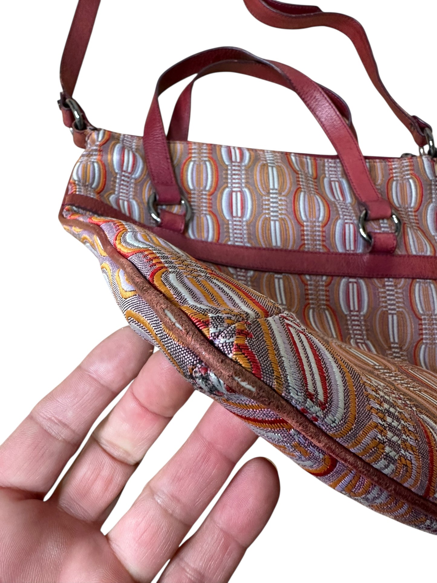 Missoni borsa vintage  in tela jacquard