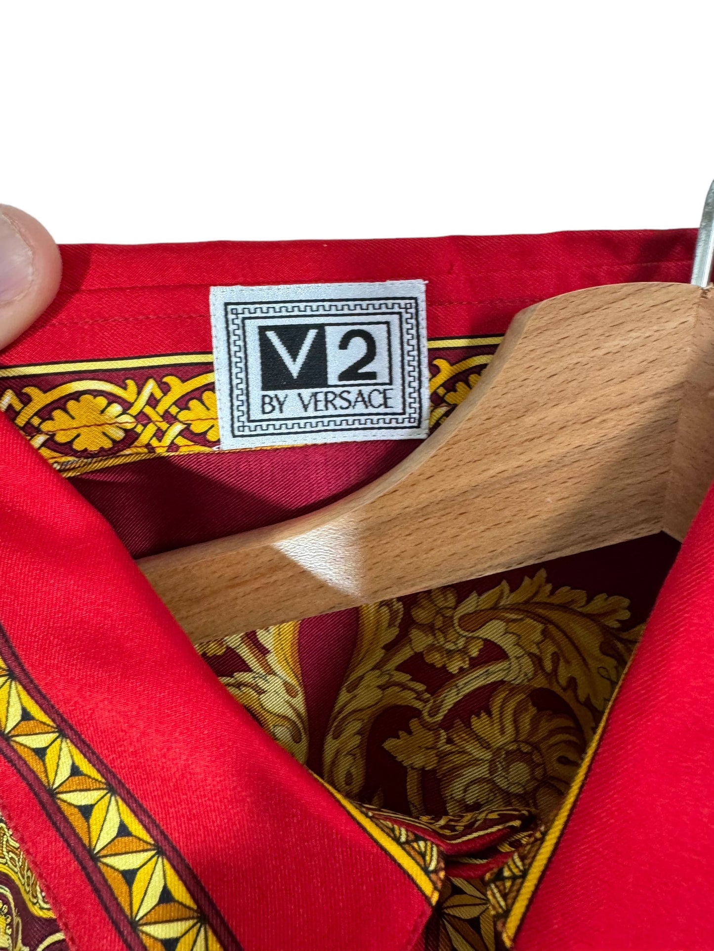 Gianni Versace V2 camicia vintage in seta barocca