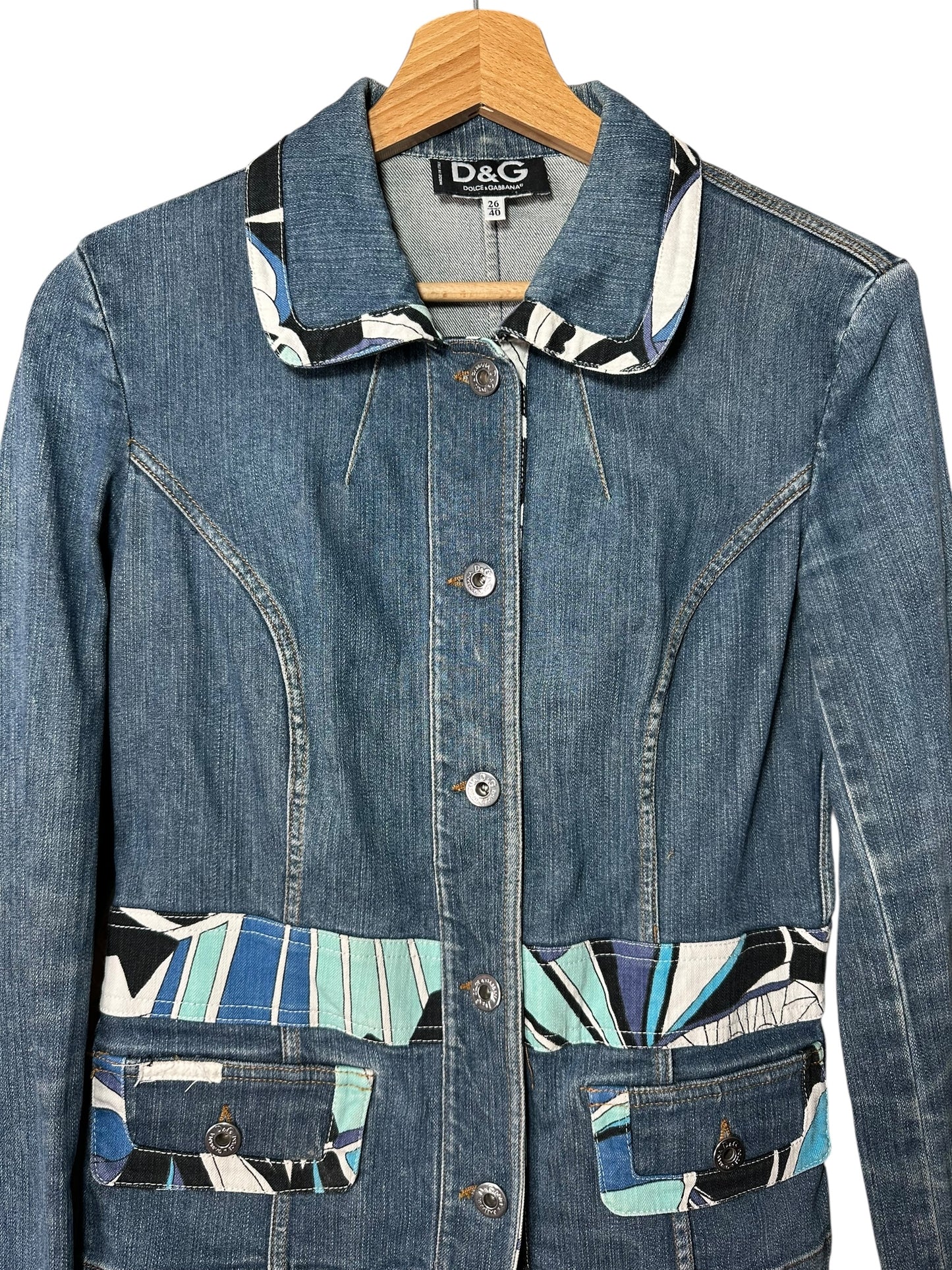 D&G giacca in denim vintage