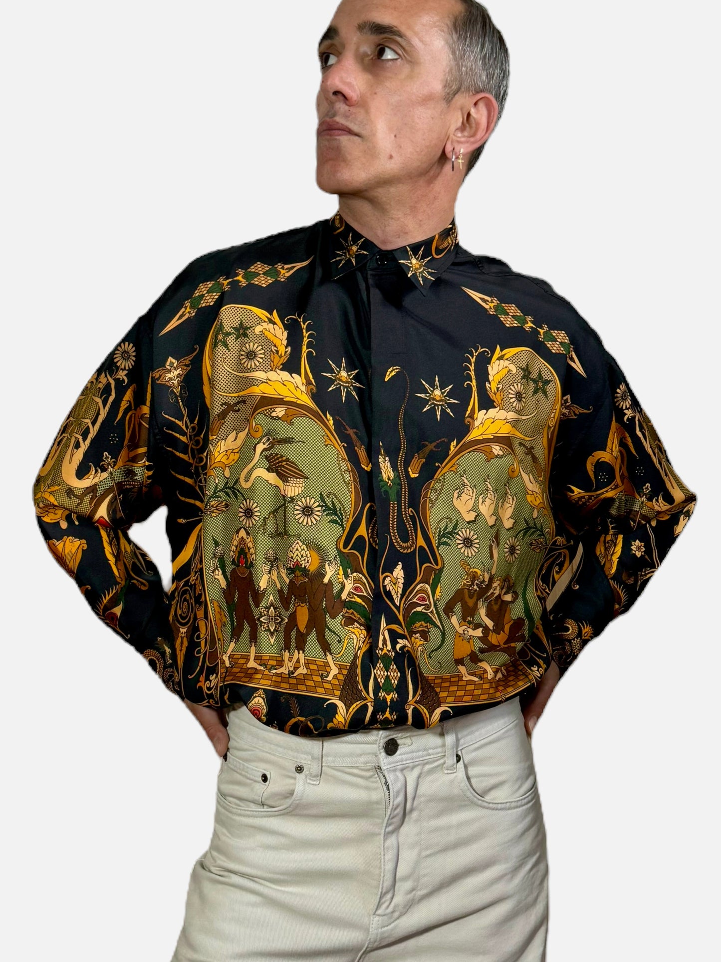 Camicia Fractal in seta