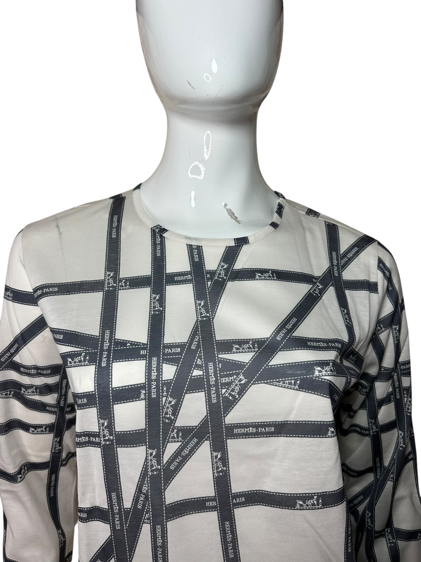 Hermès t-shirt vintage a maniche lunghe (M)