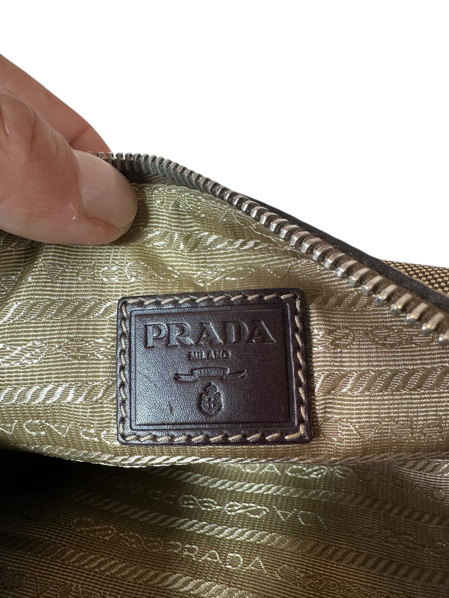 Prada mini borsa in canvas vintage