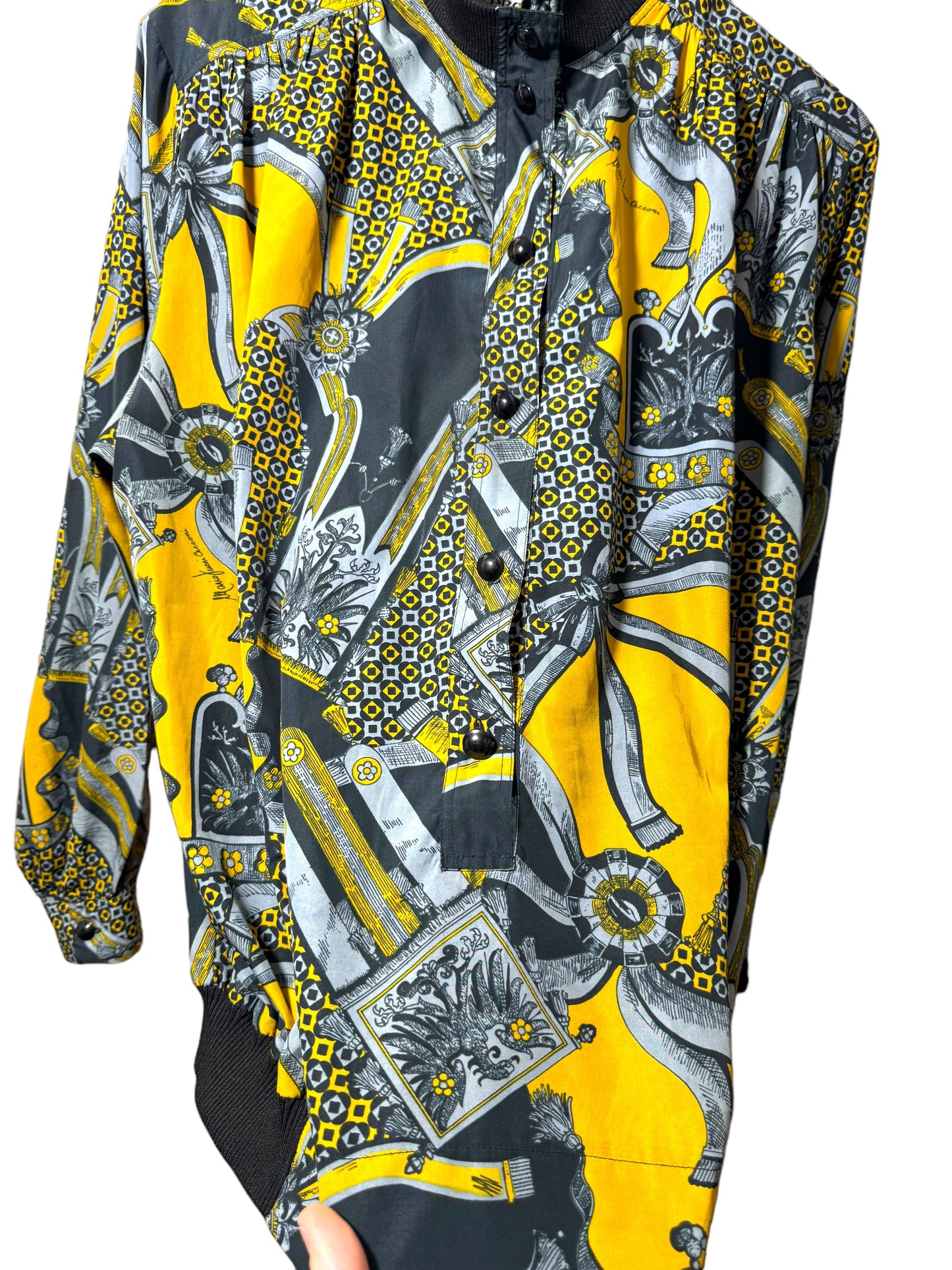 Bomber leggero vintage stampato (L)