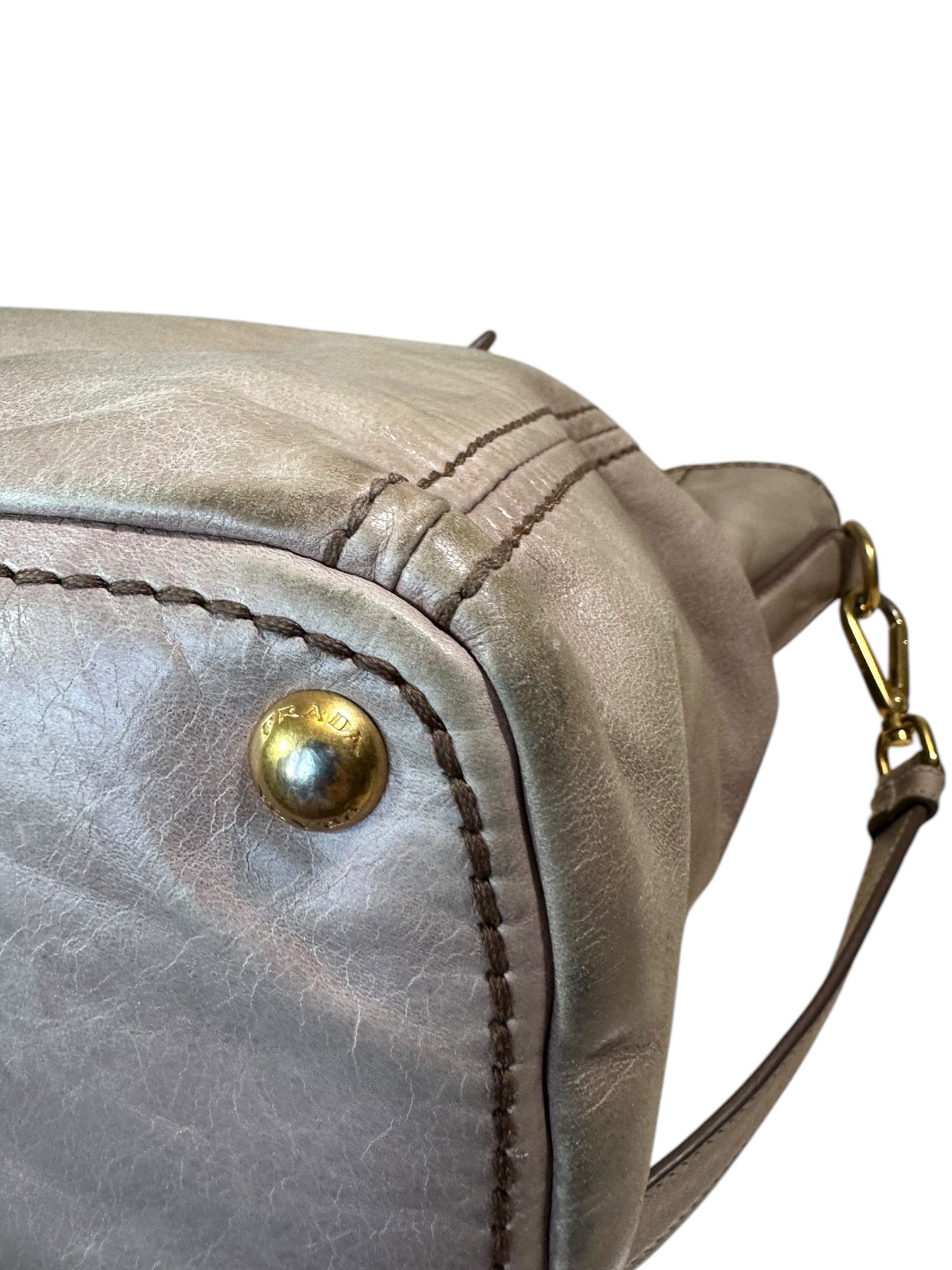 Prada borsa shopper in pelle