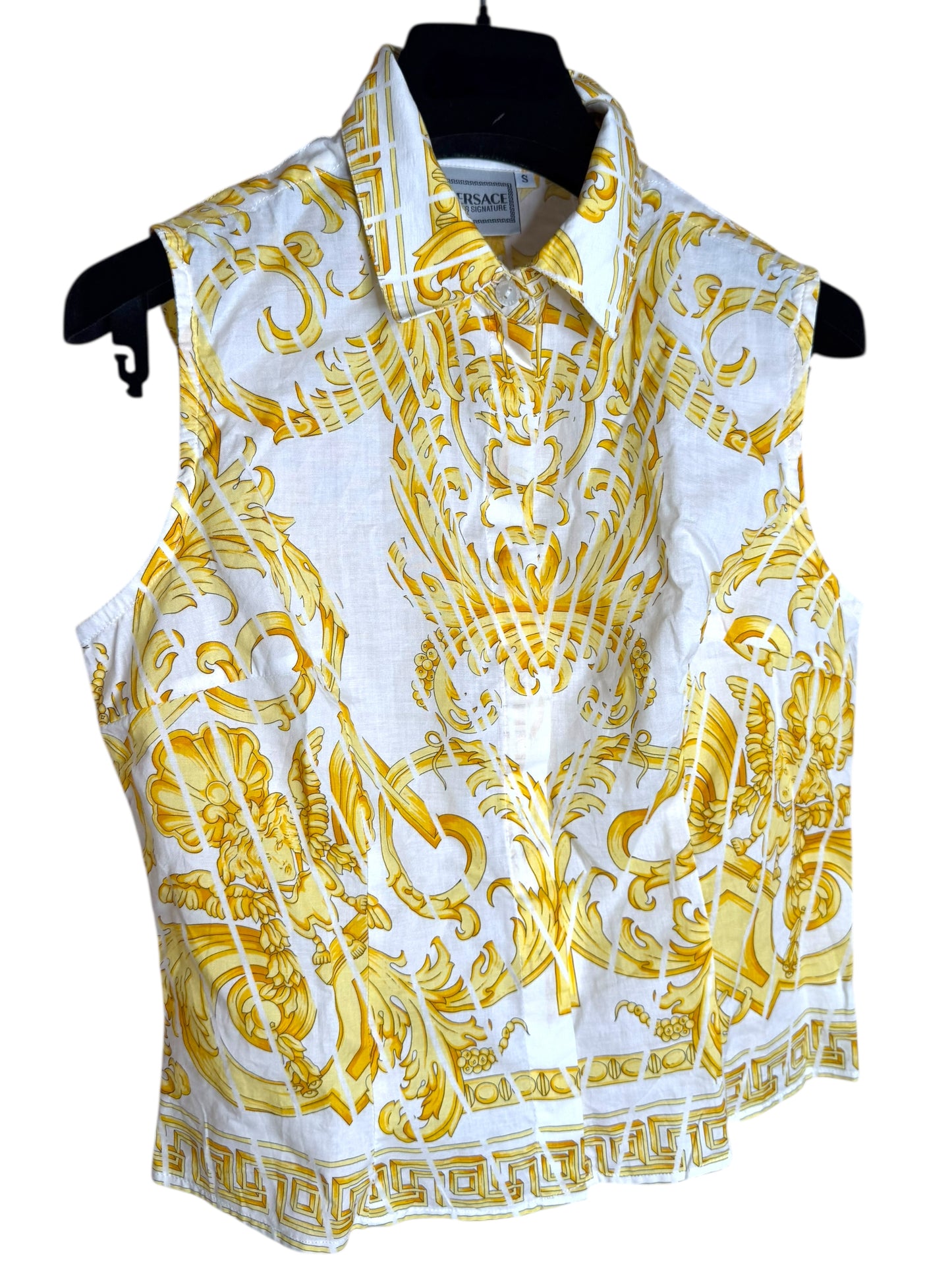 Camicia smanicata vintage Versace Jeans Signature – Barocco - Taglia S