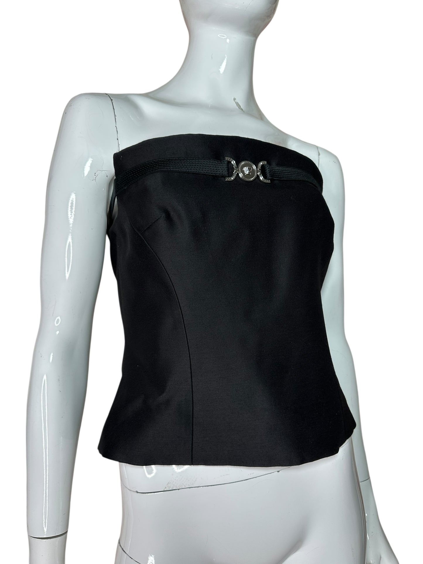 Versace top a bustier (M)