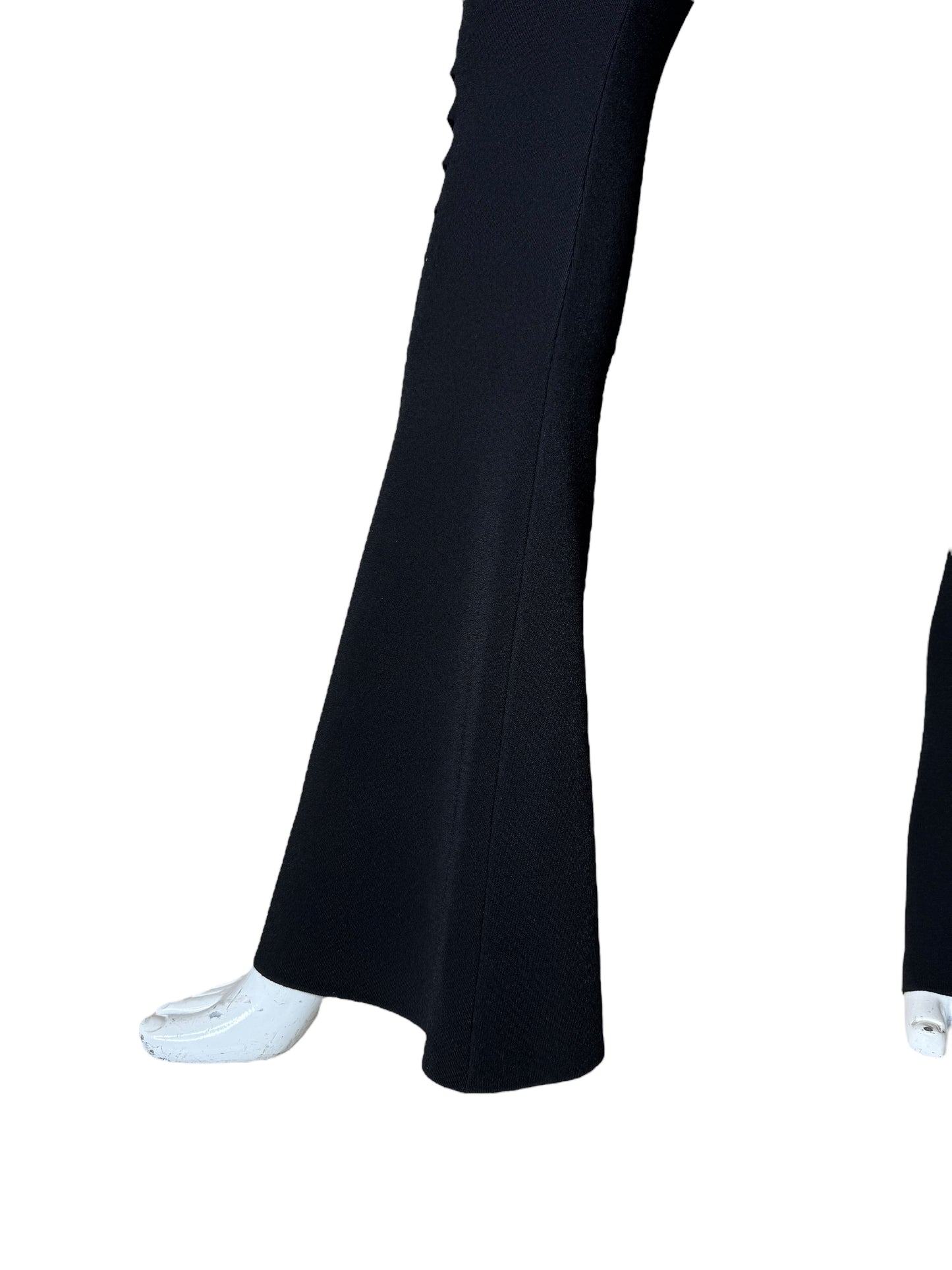 Versace Pantaloni Neri Cut-Out in Maglia – Taglia IT 36 – Made in Italy