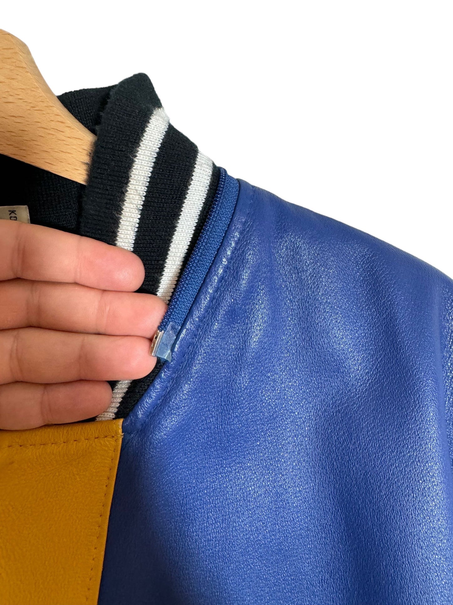 Giacca in pelle vintage Michael Hoban (XL)