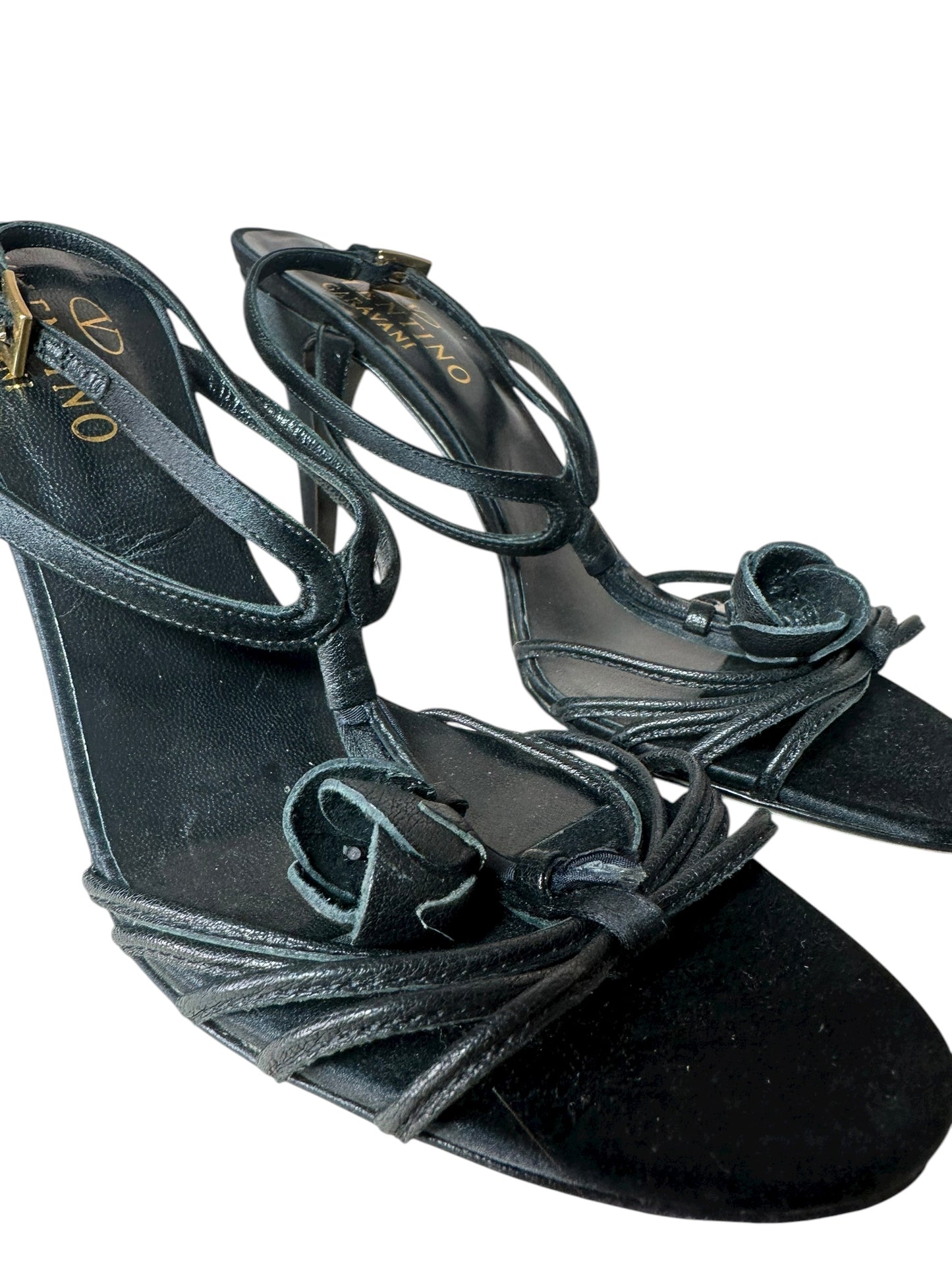Valentino Garavani sandali in pelle e raso (37.5)