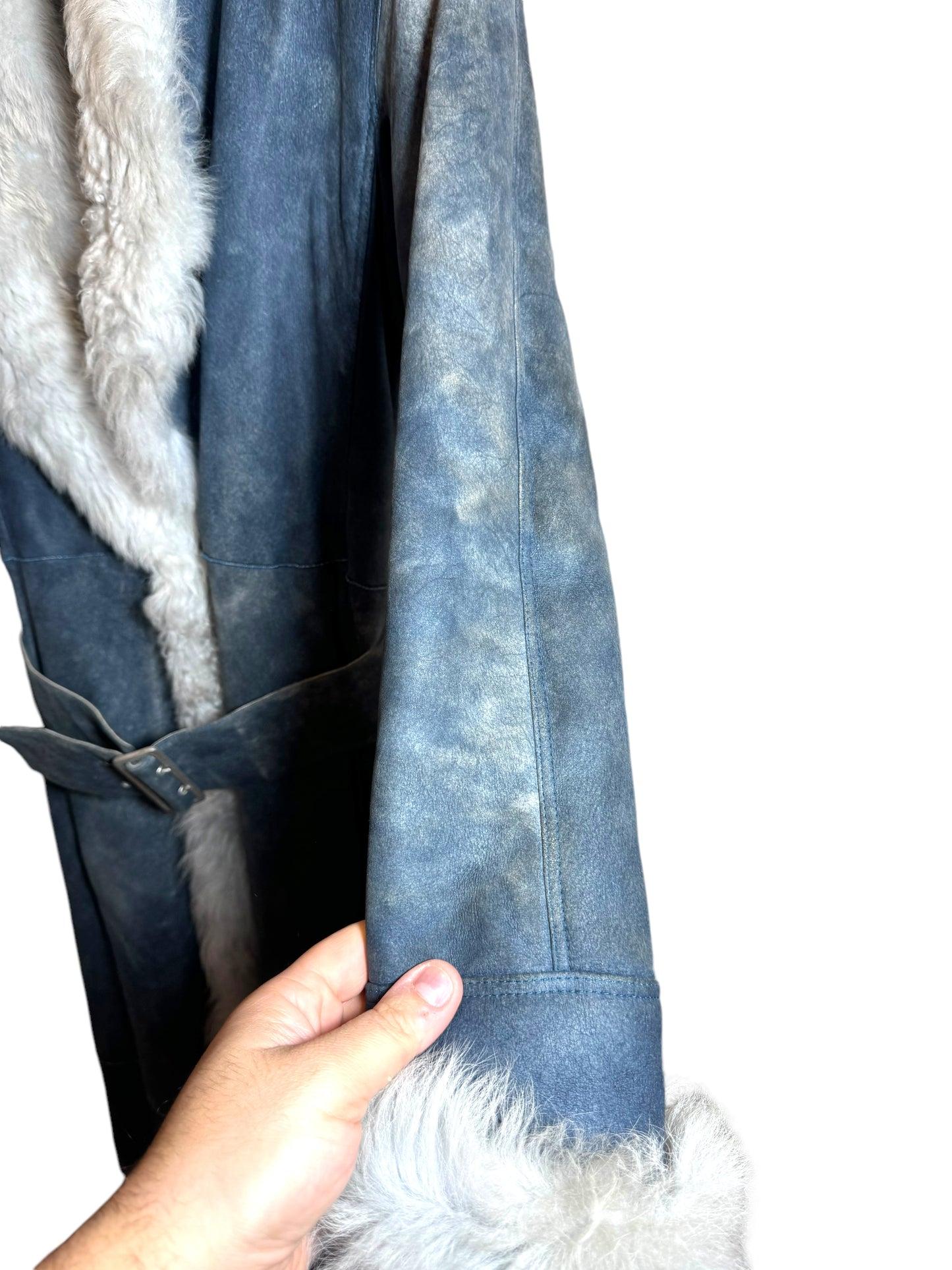 Montone Versace in Camoscio con Interno in Shearling (44)