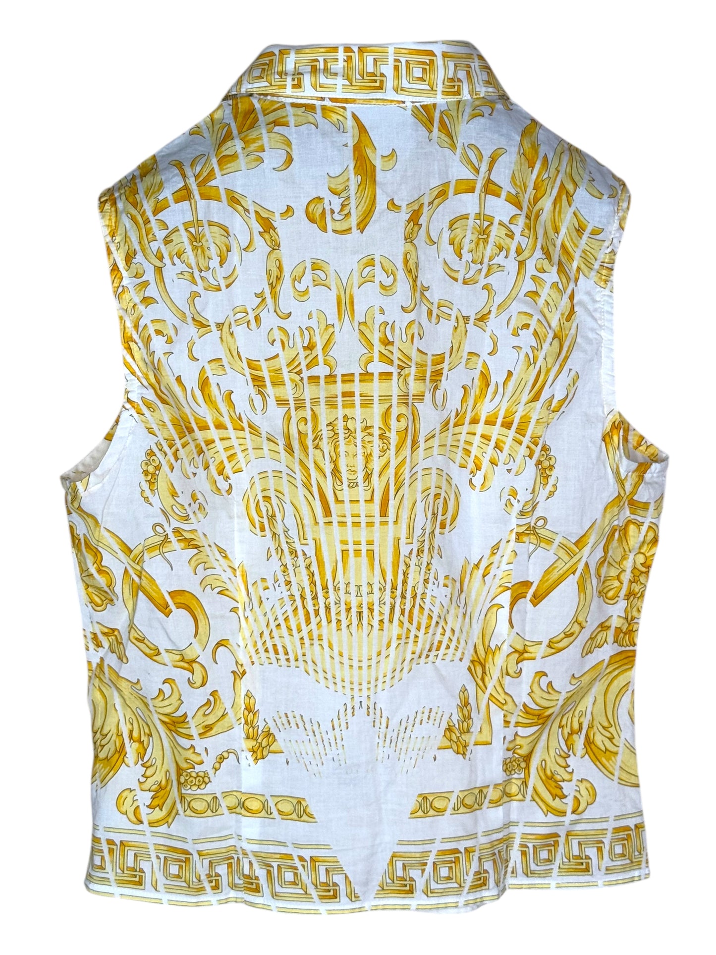 Camicia smanicata vintage Versace Jeans Signature – Barocco - Taglia S
