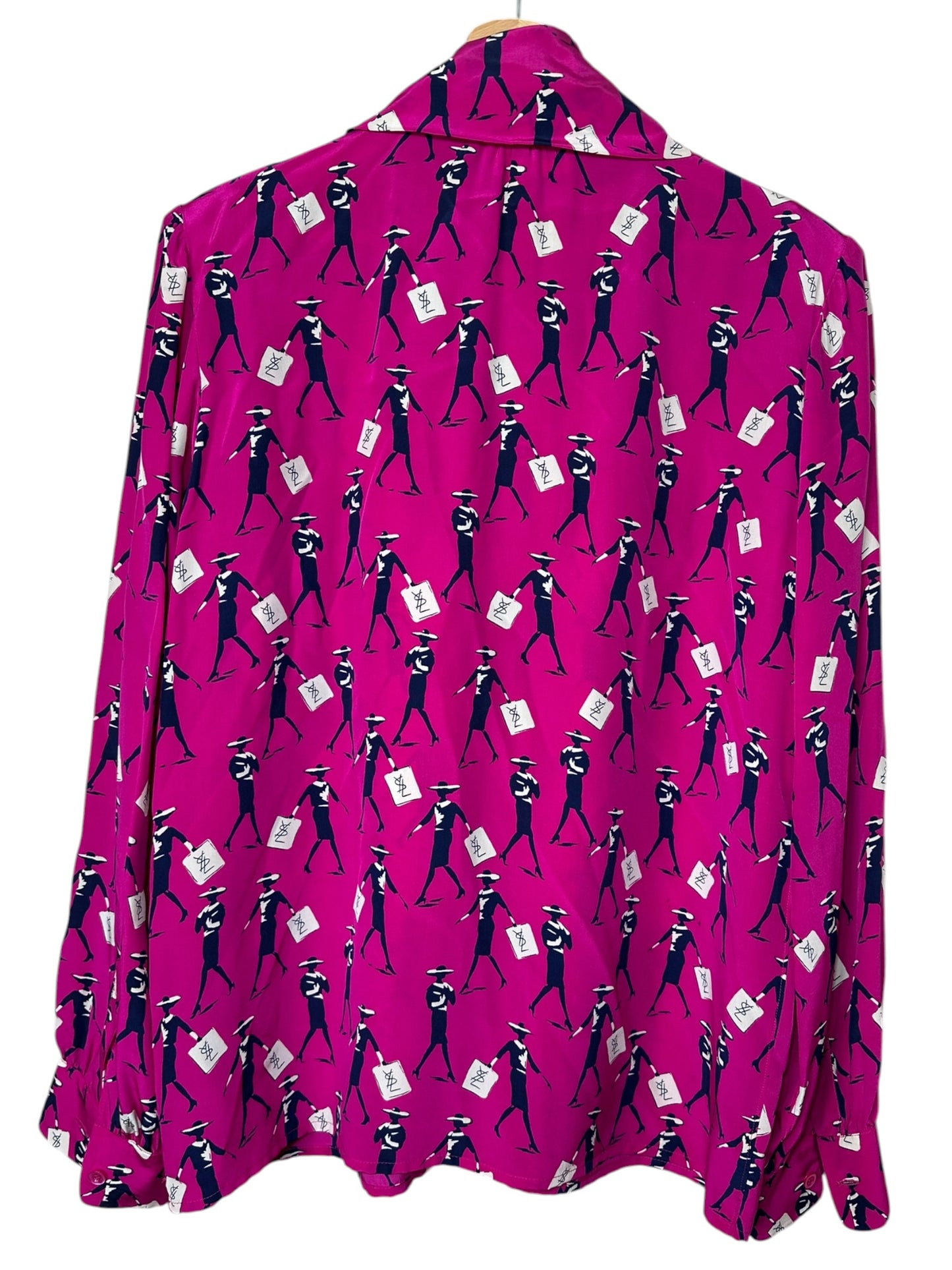 Yves Saint Laurent camicia vintage in seta — foto 9