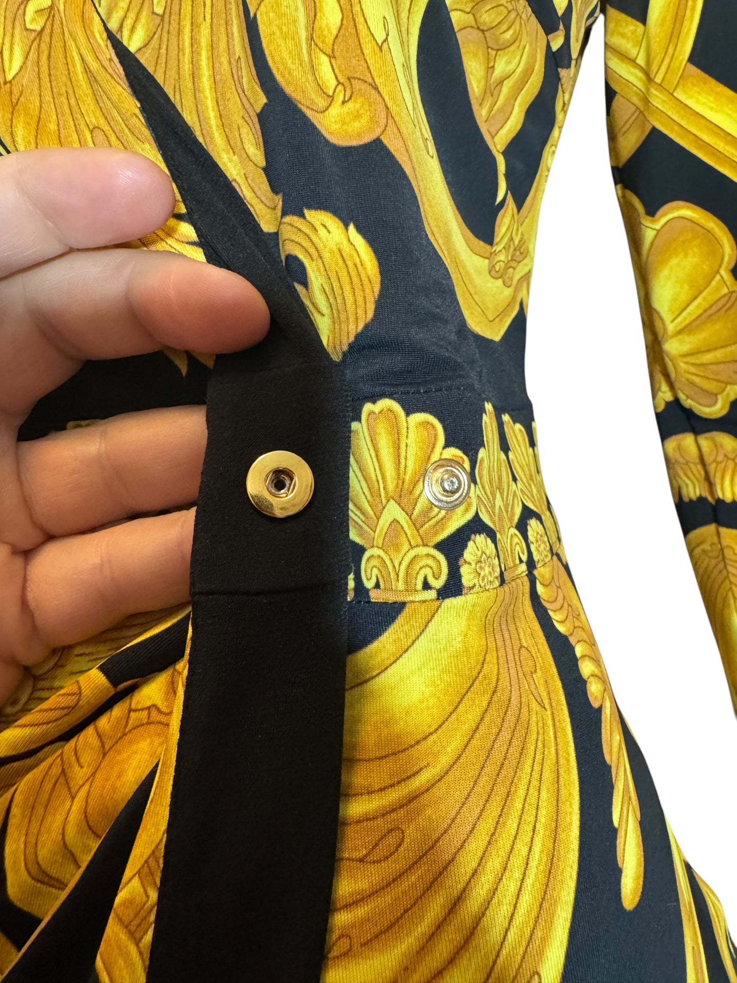 Abito Drappeggiato Heritage Print - Taglia 42
