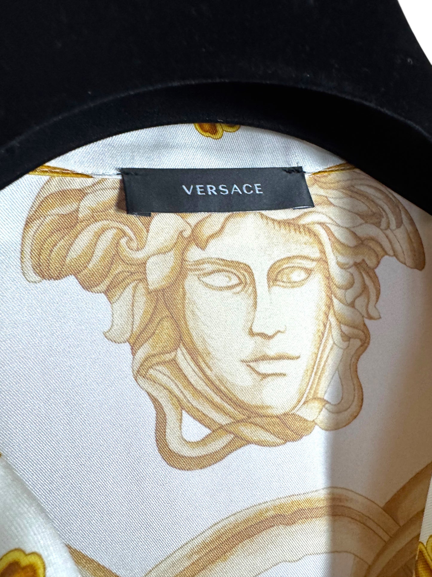 Versace Camicia Crop Donna - Heritage Barocco Oro/Bianco (it36)