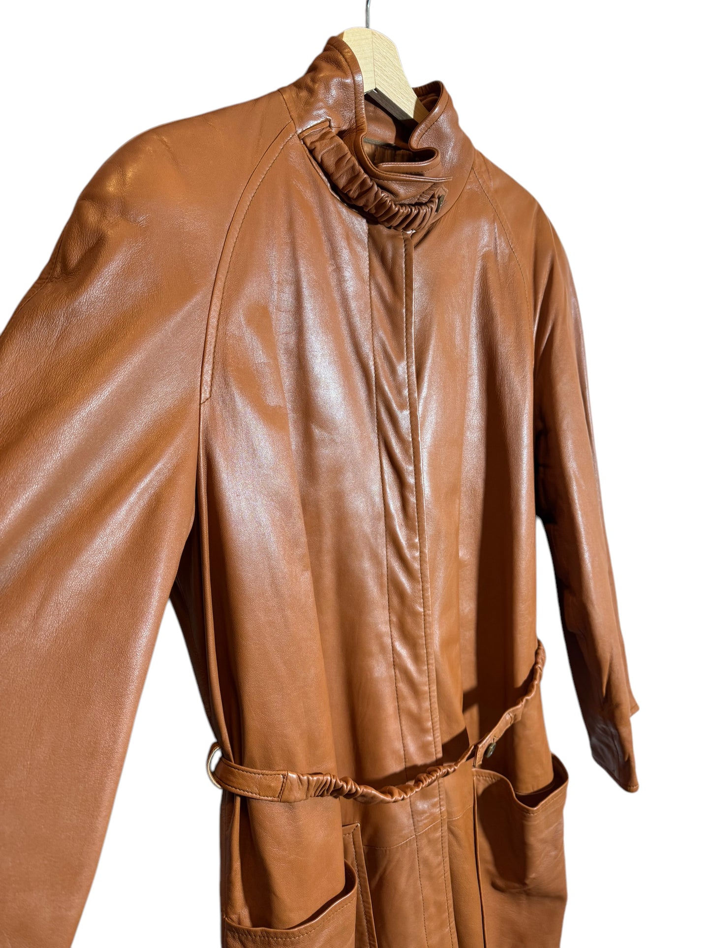 Valentino Pelle – Cappotto in Pelle Vintage Made in Italy