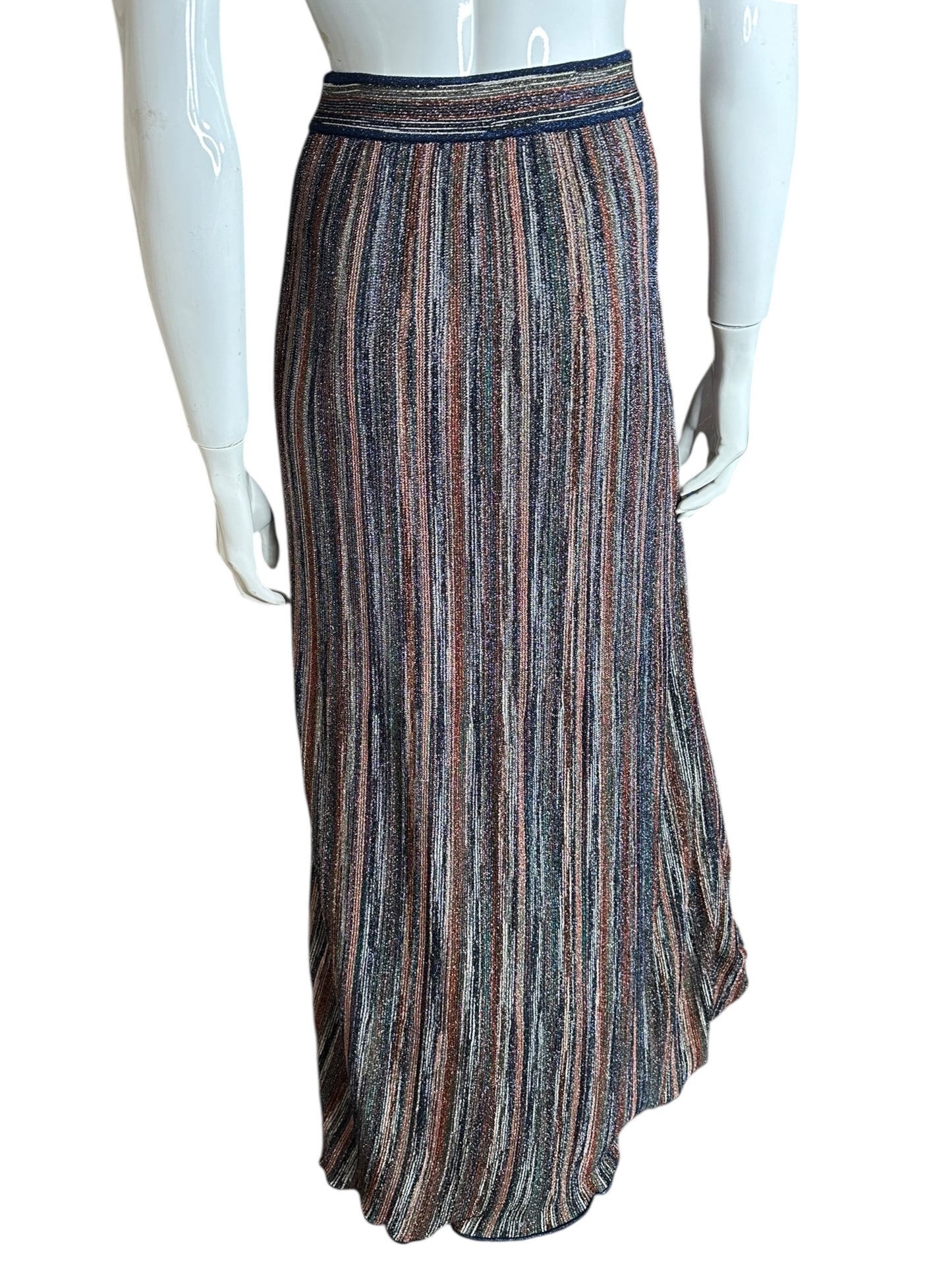 Missoni maxi gonna in lurex (M)
