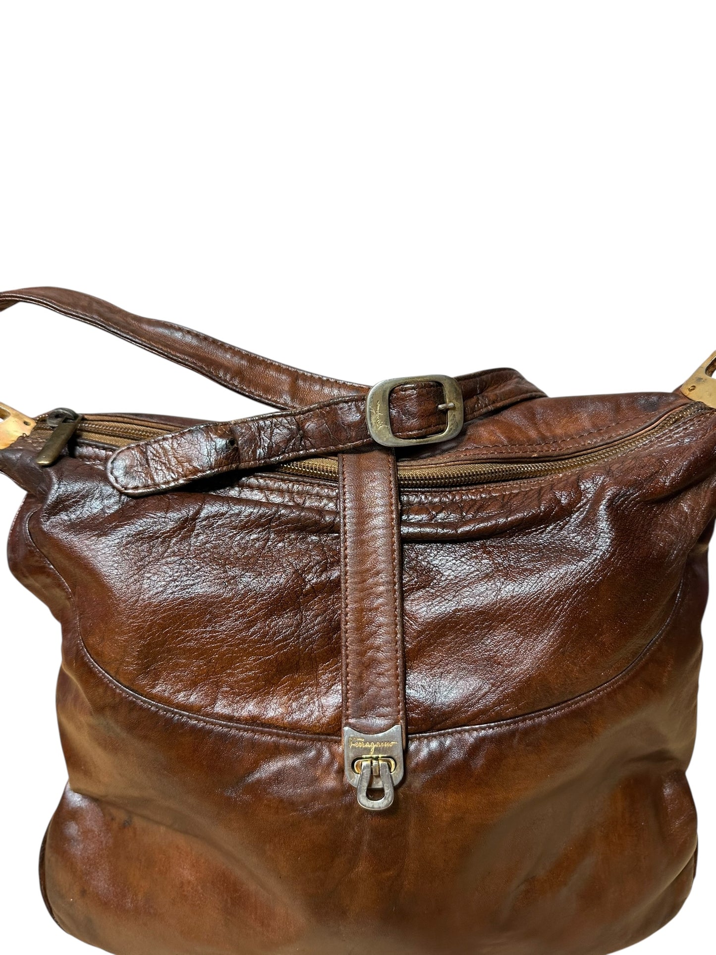 Salvatore Ferragamo borsa vintage in pelle