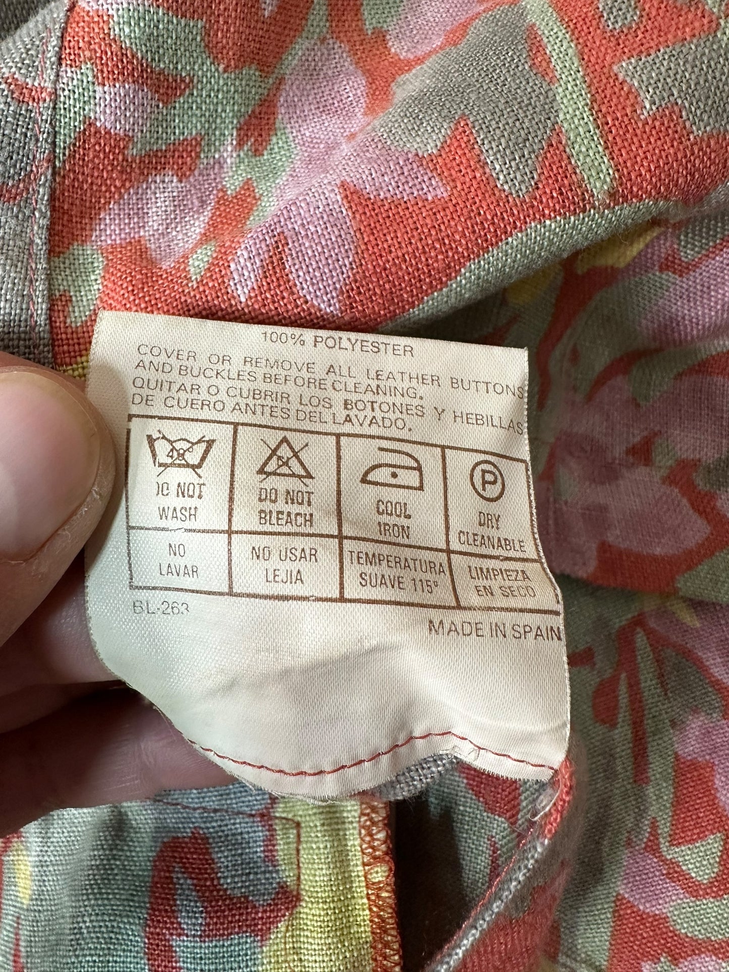 Burberry completo vintage in lino (L)
