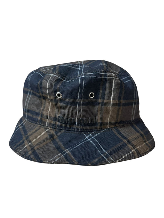 Miu Miu cappello bucket tartan (S)