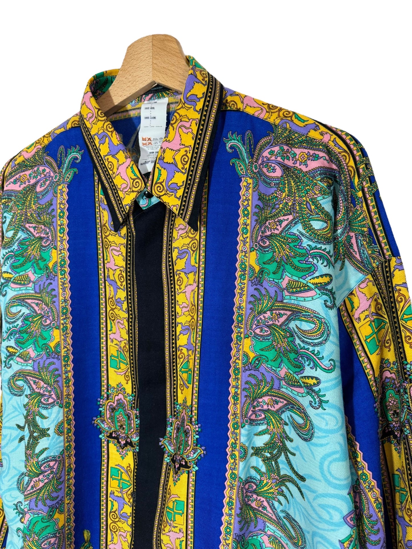 Istante di Gianni Versace camicia vintage in lana