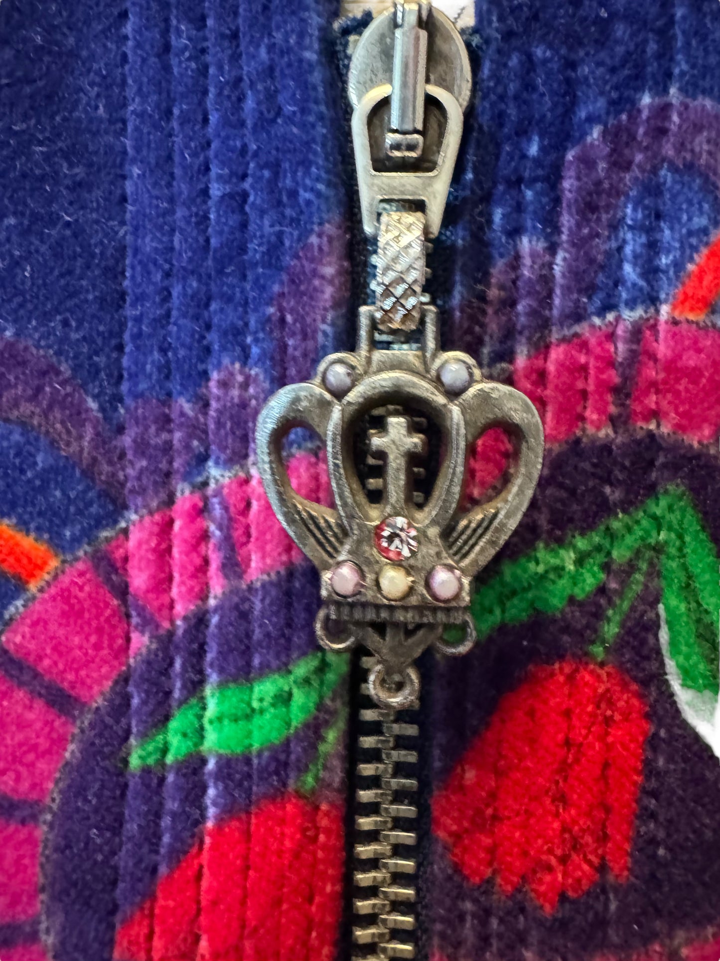 Gianni Versace Versus Giacca Donna Vintage - Velluto Blu - Made in Italy