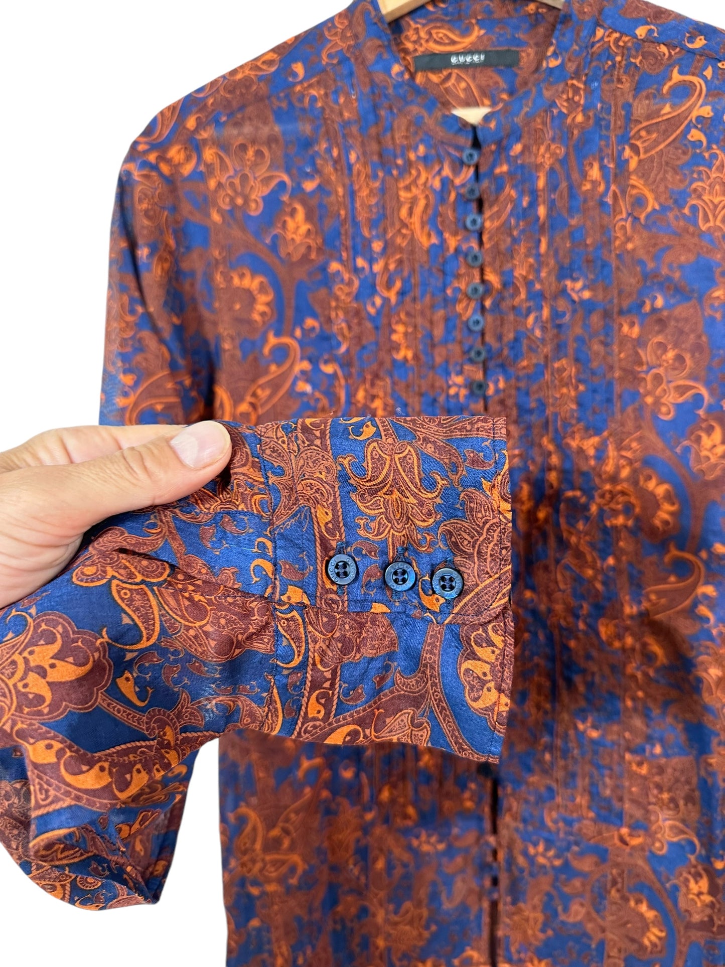 Gucci camicia vintage in seta (Tg M)