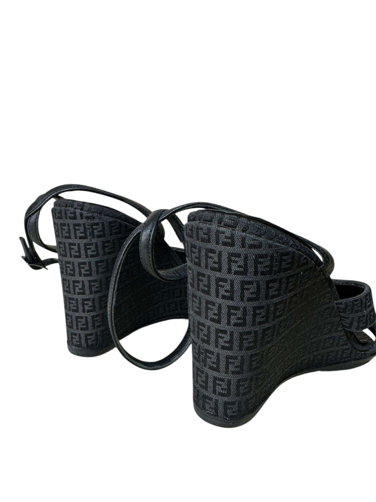Fendi sandali vintage in tela (37)