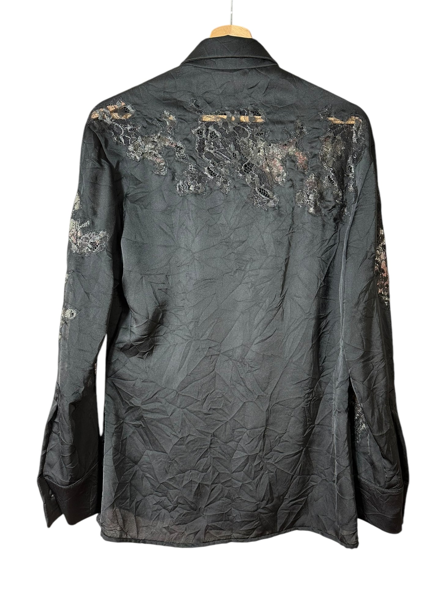 Versace camicia con inserti in pizzo (38)