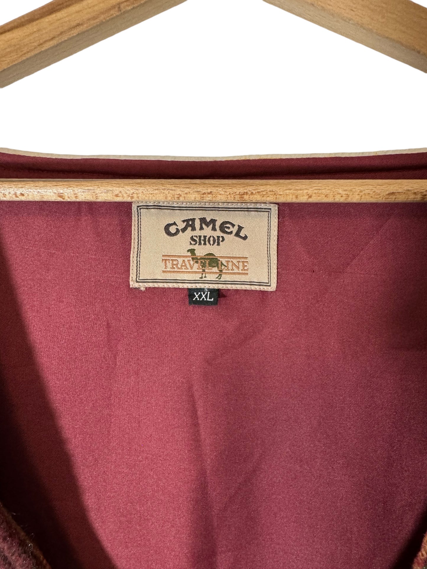 Camel gilet vintage stile azteco (2XL)