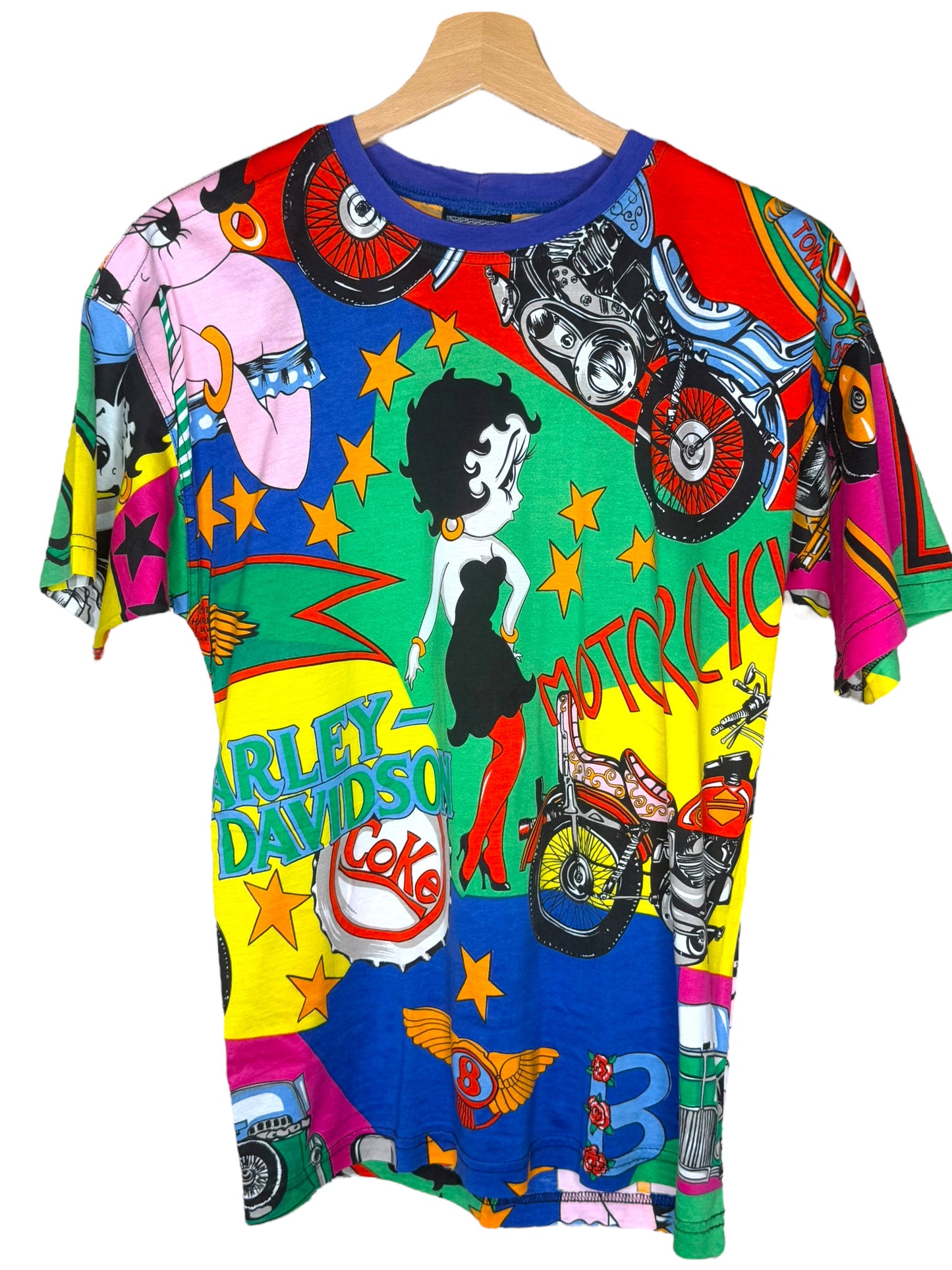 T-shirt Versace Vintage Harley Davidson Betty Boop – Made in Italy – Taglia M