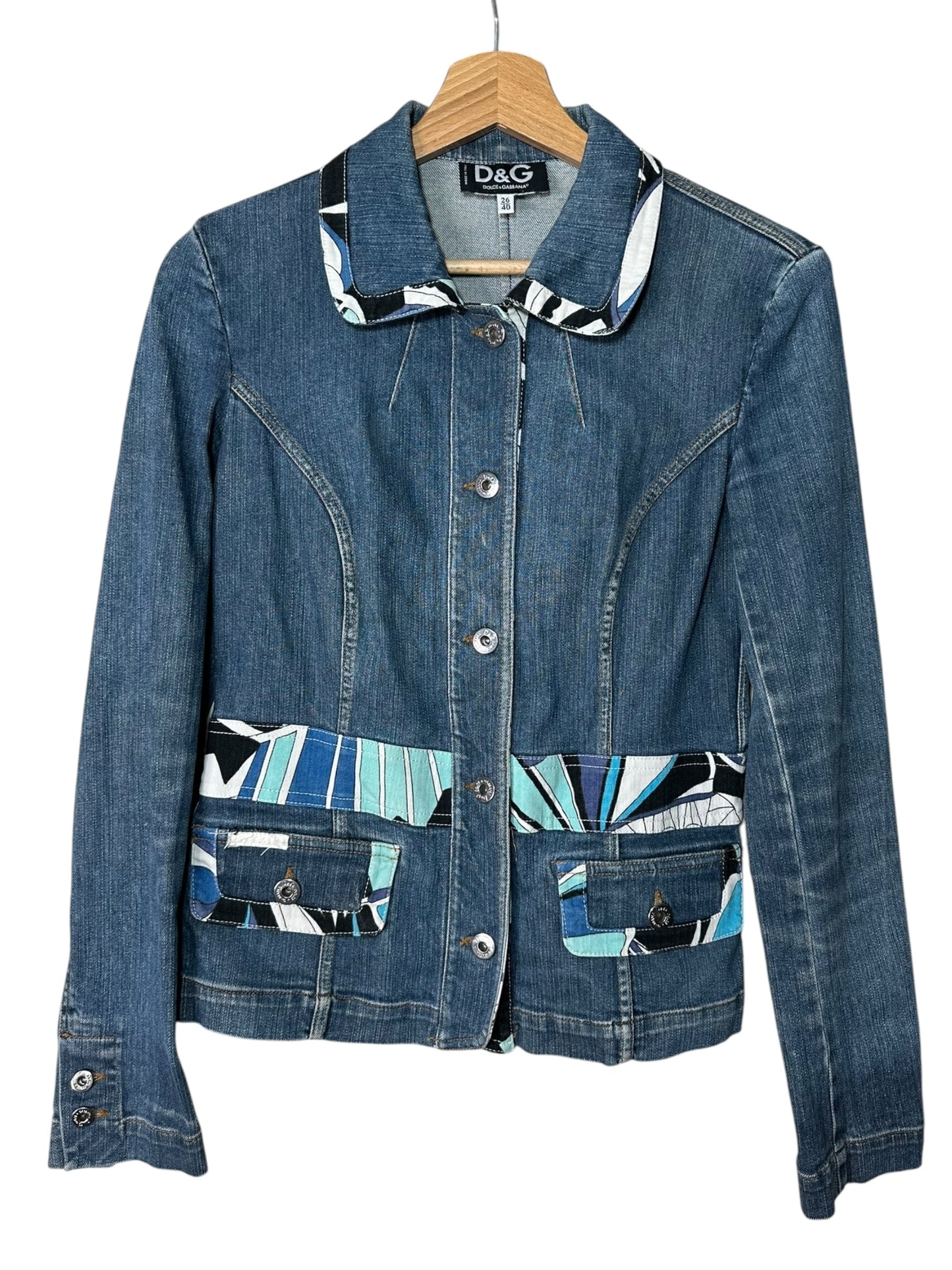 D&G giacca in denim vintage