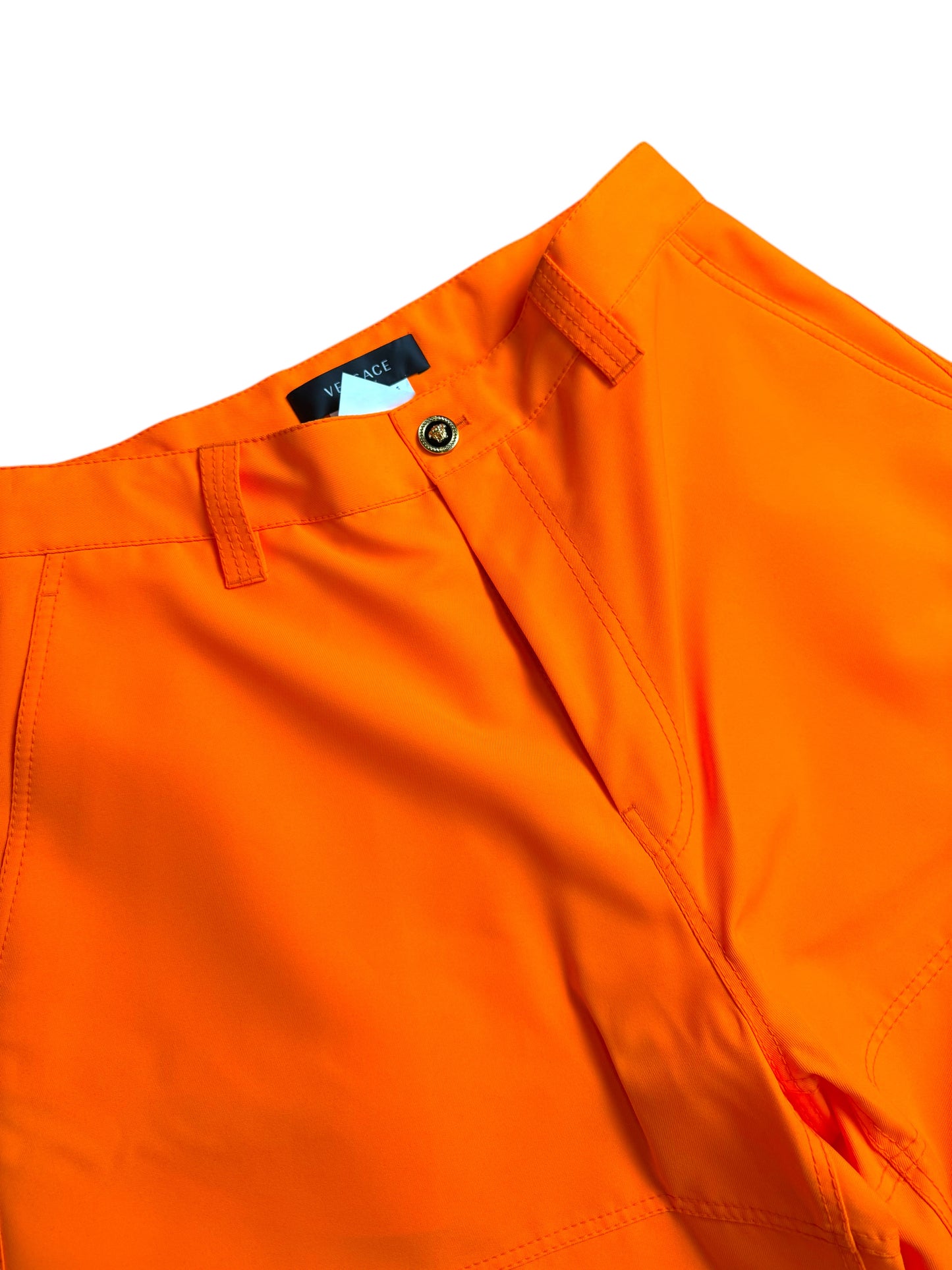 Pantaloni Cargo Versace in Tessuto - Arancione - Taglia 48 (M)