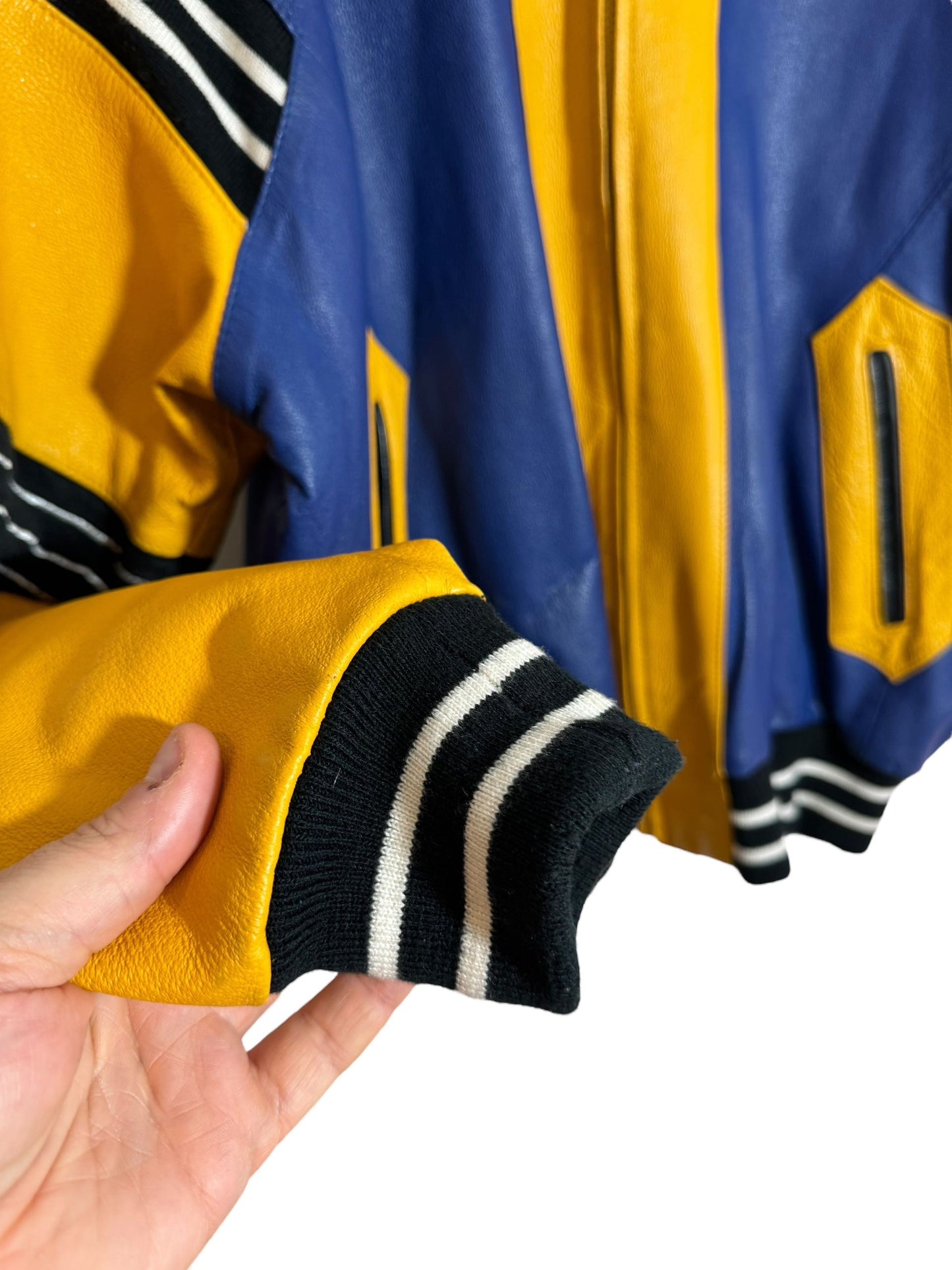 Giacca in pelle vintage Michael Hoban (XL)