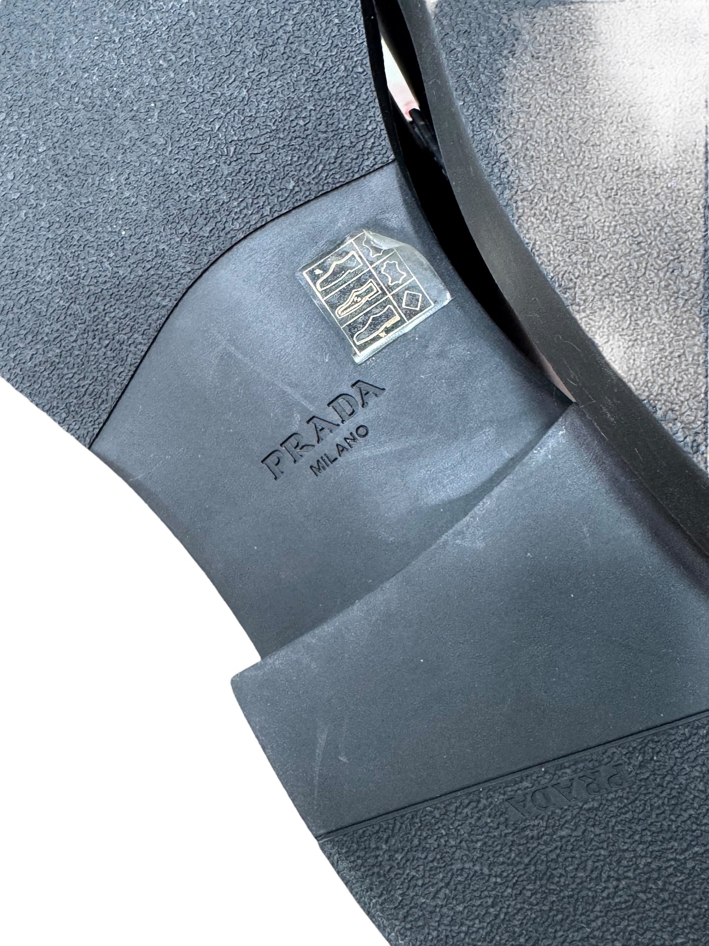 Mocassini Prada Monolith in pelle nera – Taglia 43